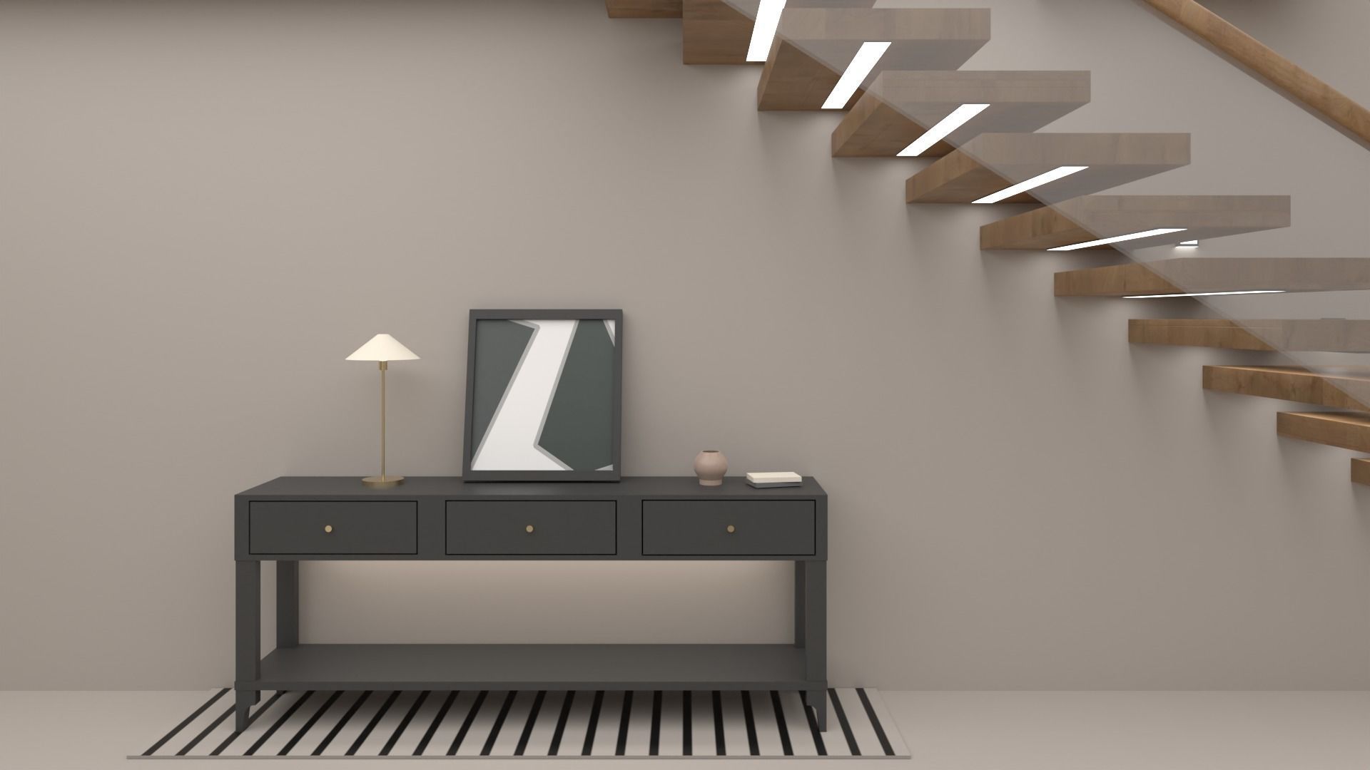 VR Morden Loft 3D model_4