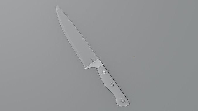 Chef Kitchen Knife - Realistic High Quality 3D Model 3D model 3