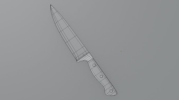 Chef Kitchen Knife - Realistic High Quality 3D Model 3D model 4