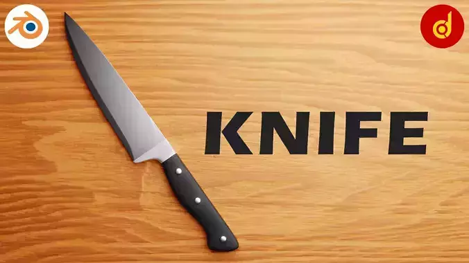 Chef Kitchen Knife - Realistic High Quality 3D Model 3D model