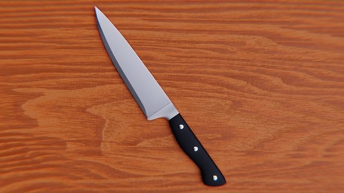 Chef Kitchen Knife - Realistic High Quality 3D Model 3D model 7