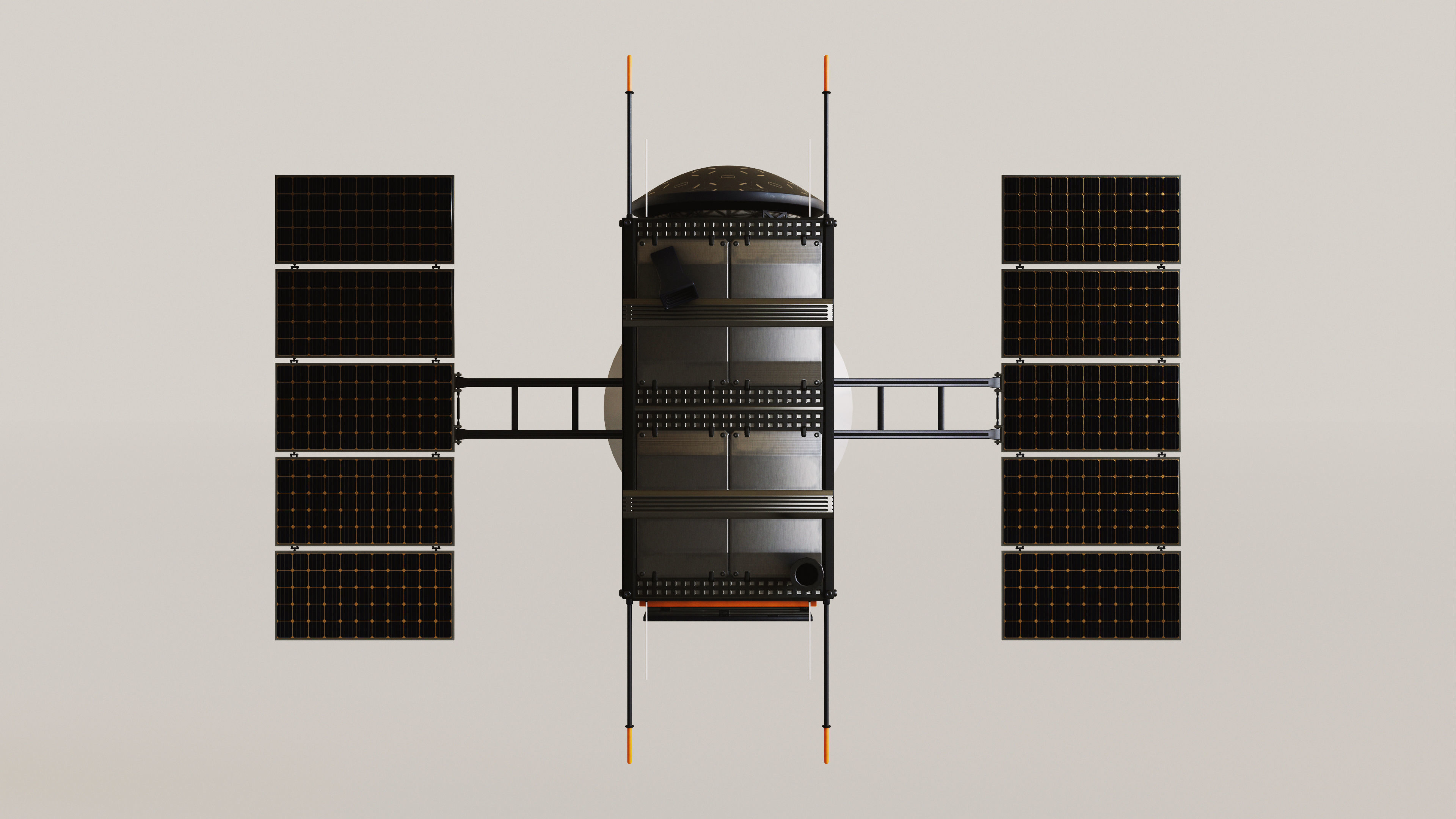 Science Probe Satellite Low-poly 3D model_8