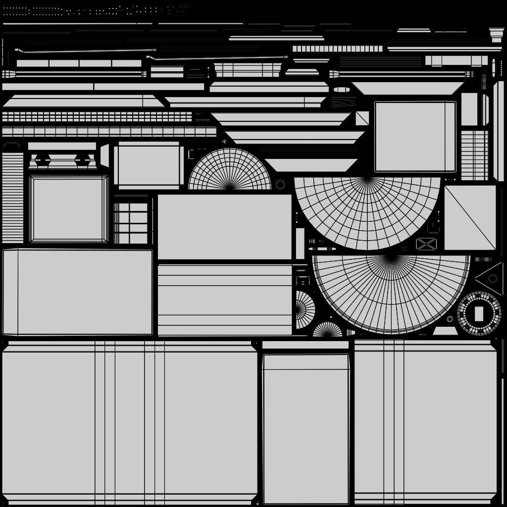 Science Probe Satellite Low-poly 3D model_13