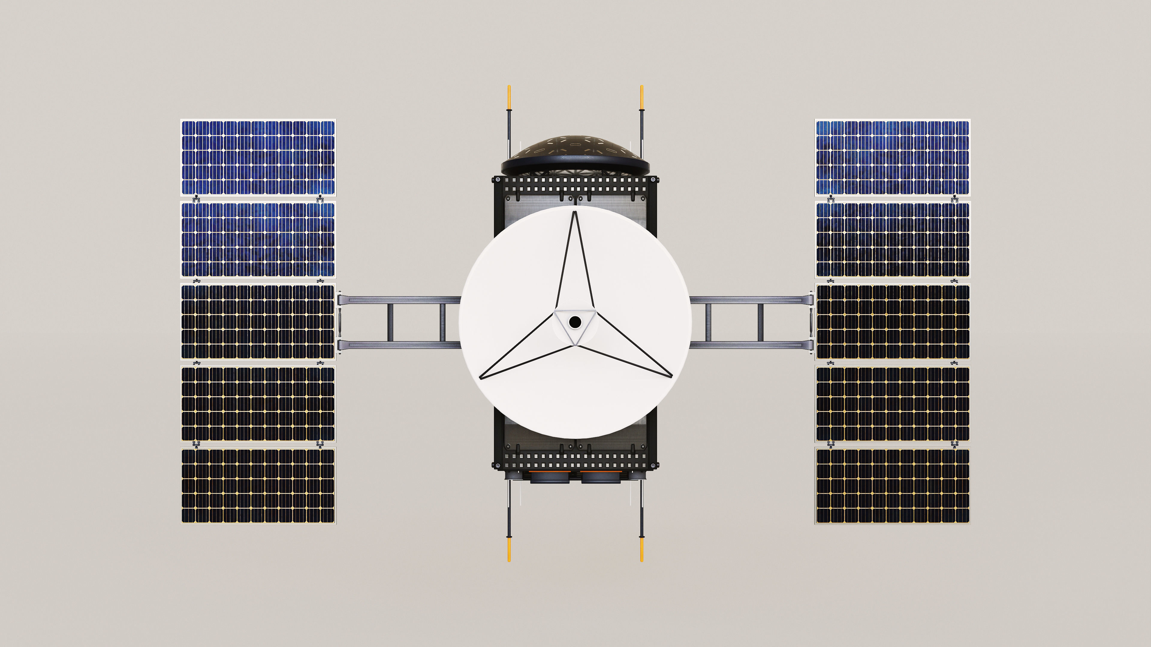 Science Probe Satellite Low-poly 3D model_7