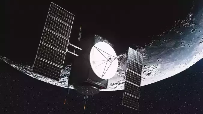 Science Probe Satellite Low-poly 3D model