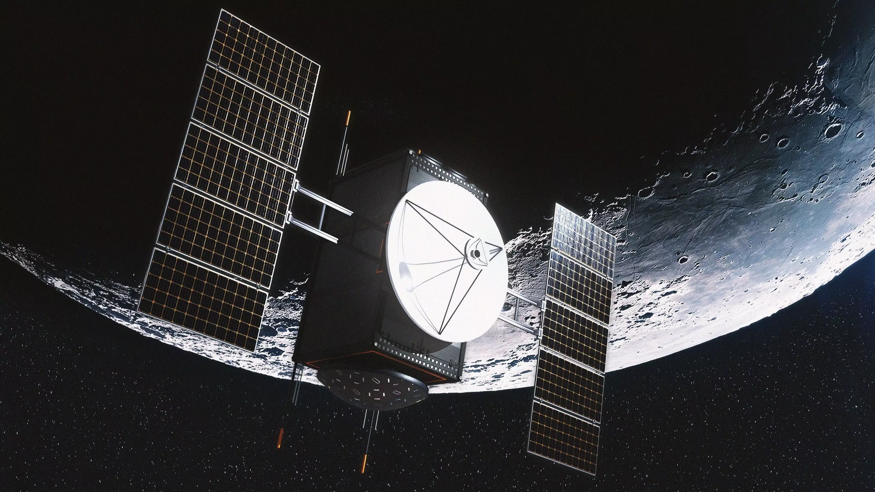 Science Probe Satellite Low-poly 3D model_0