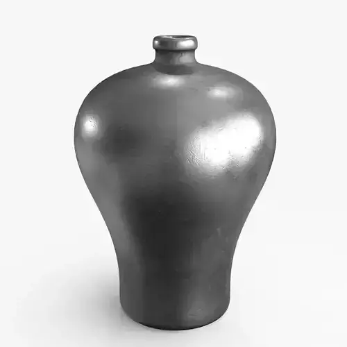 Metal Vase Low-poly 3D model