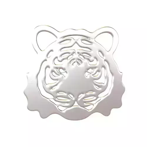 Tiger Head Emblem V1 004