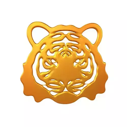 Tiger Head Emblem V1 007
