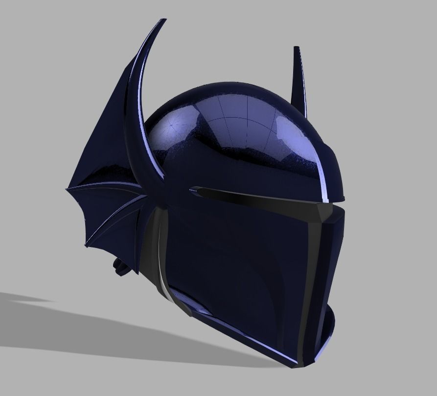 Dungeons and Dragons Warduke Mandalorian Helmet 3D print model_2