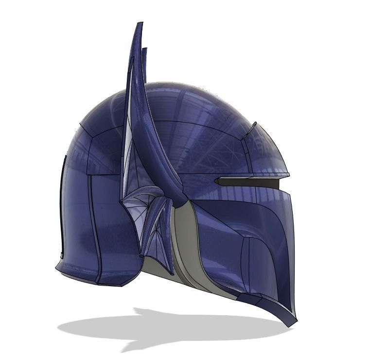 Dungeons and Dragons Warduke Mandalorian Helmet 3D print model_3