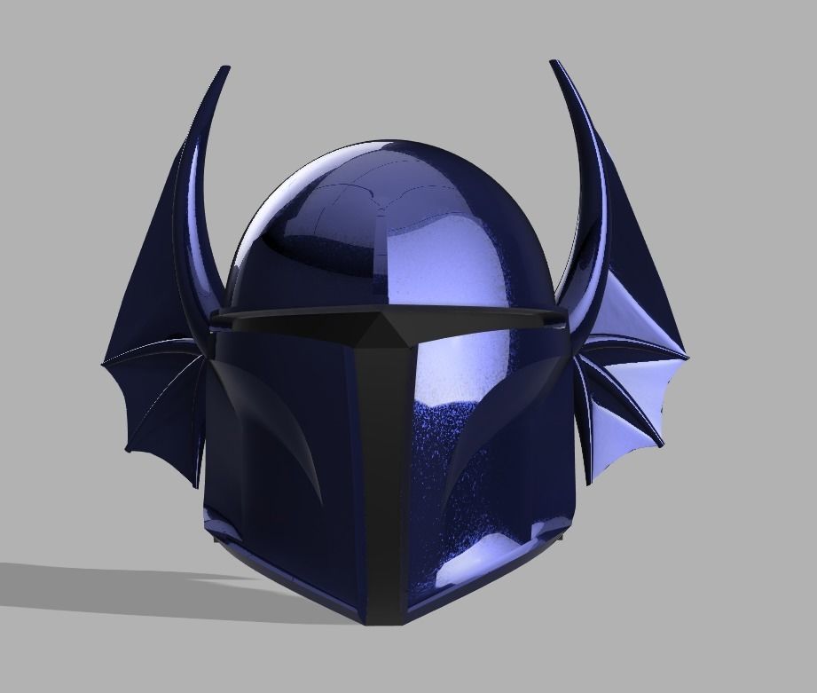 Dungeons and Dragons Warduke Mandalorian Helmet 3D print model_1