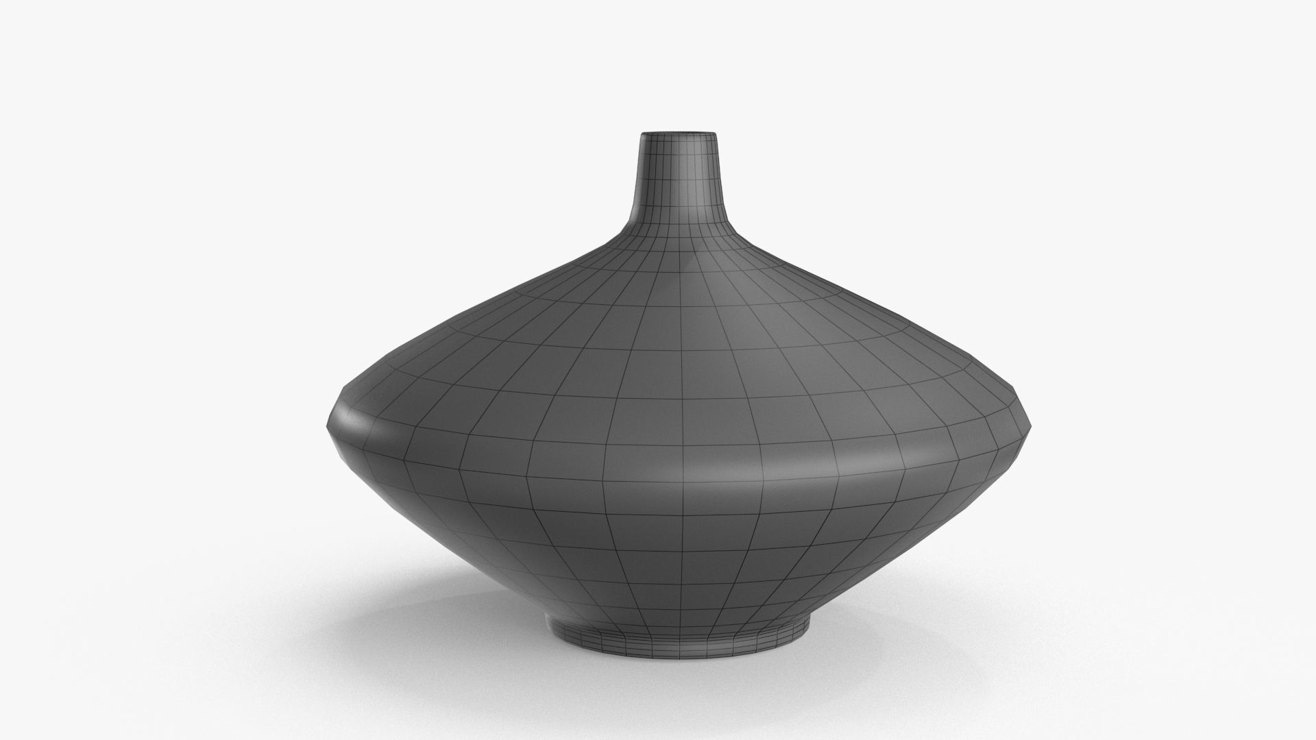 Metal Vase Low-poly 3D model_16