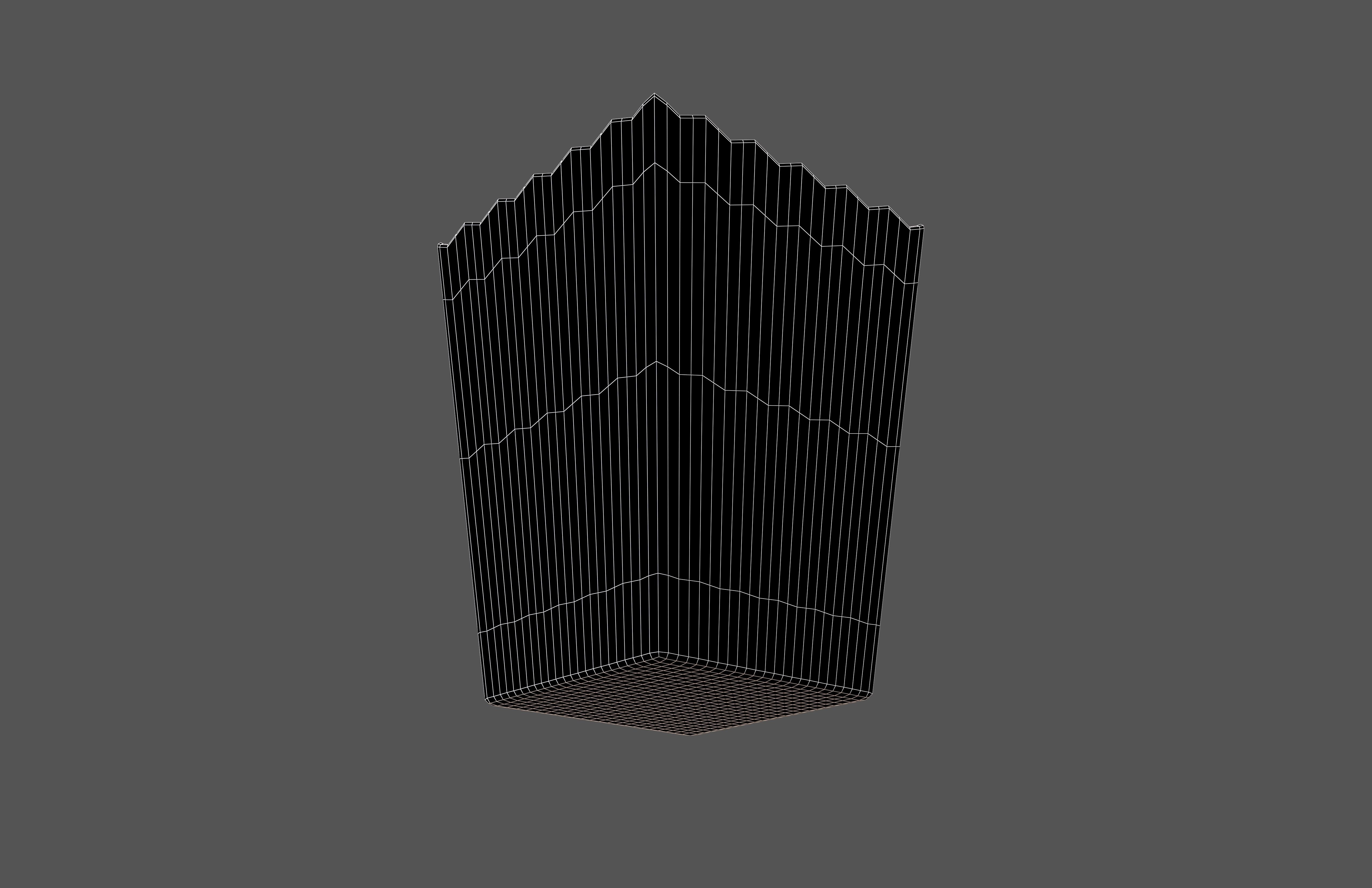 Popcorn Cup v1 001 Low-poly 3D model_4