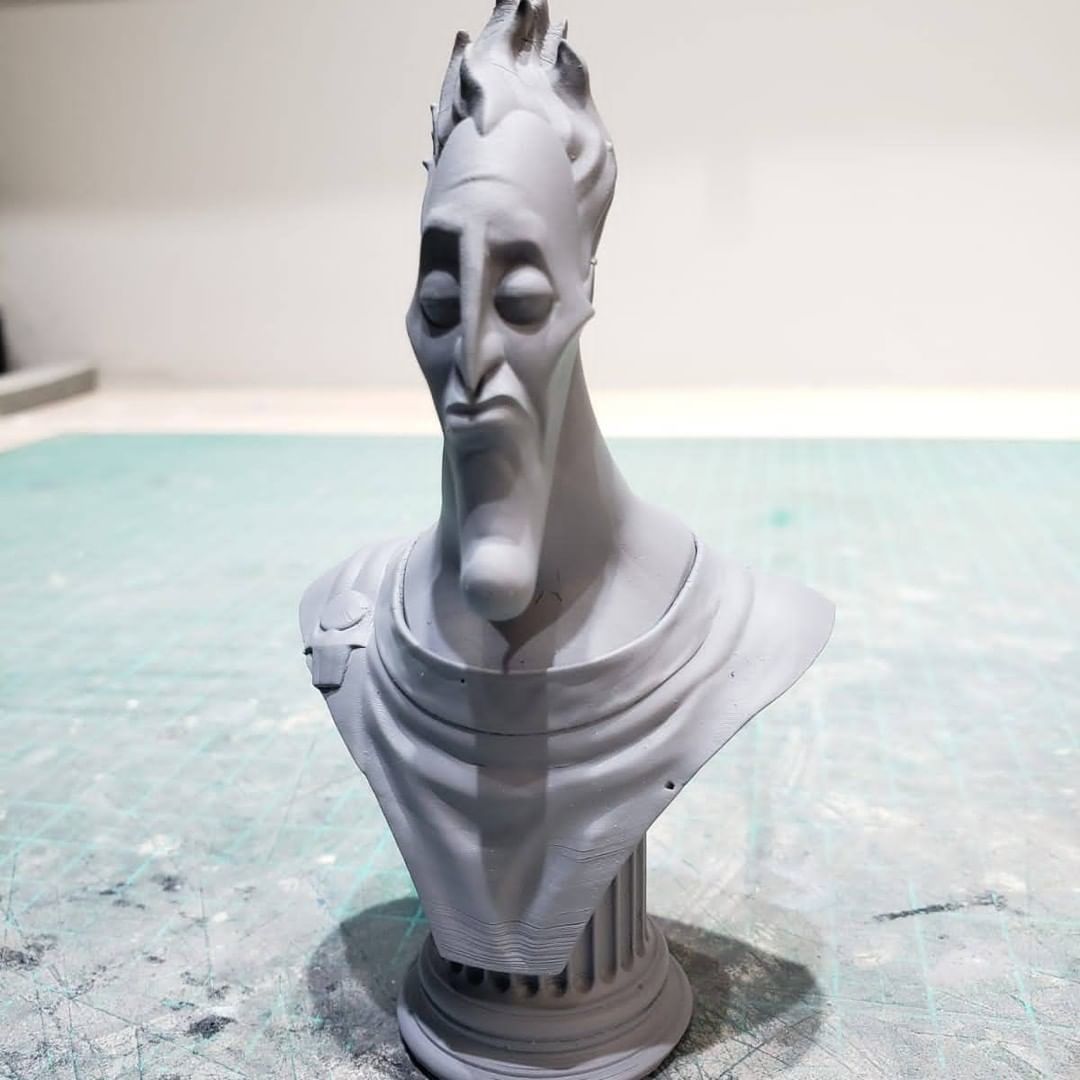 Hades bust STL 3D print model_2