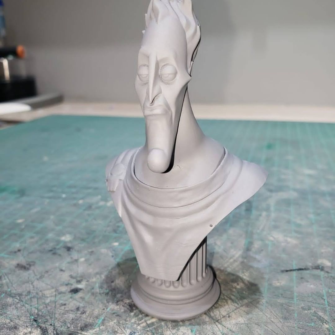 Hades bust STL 3D print model_4