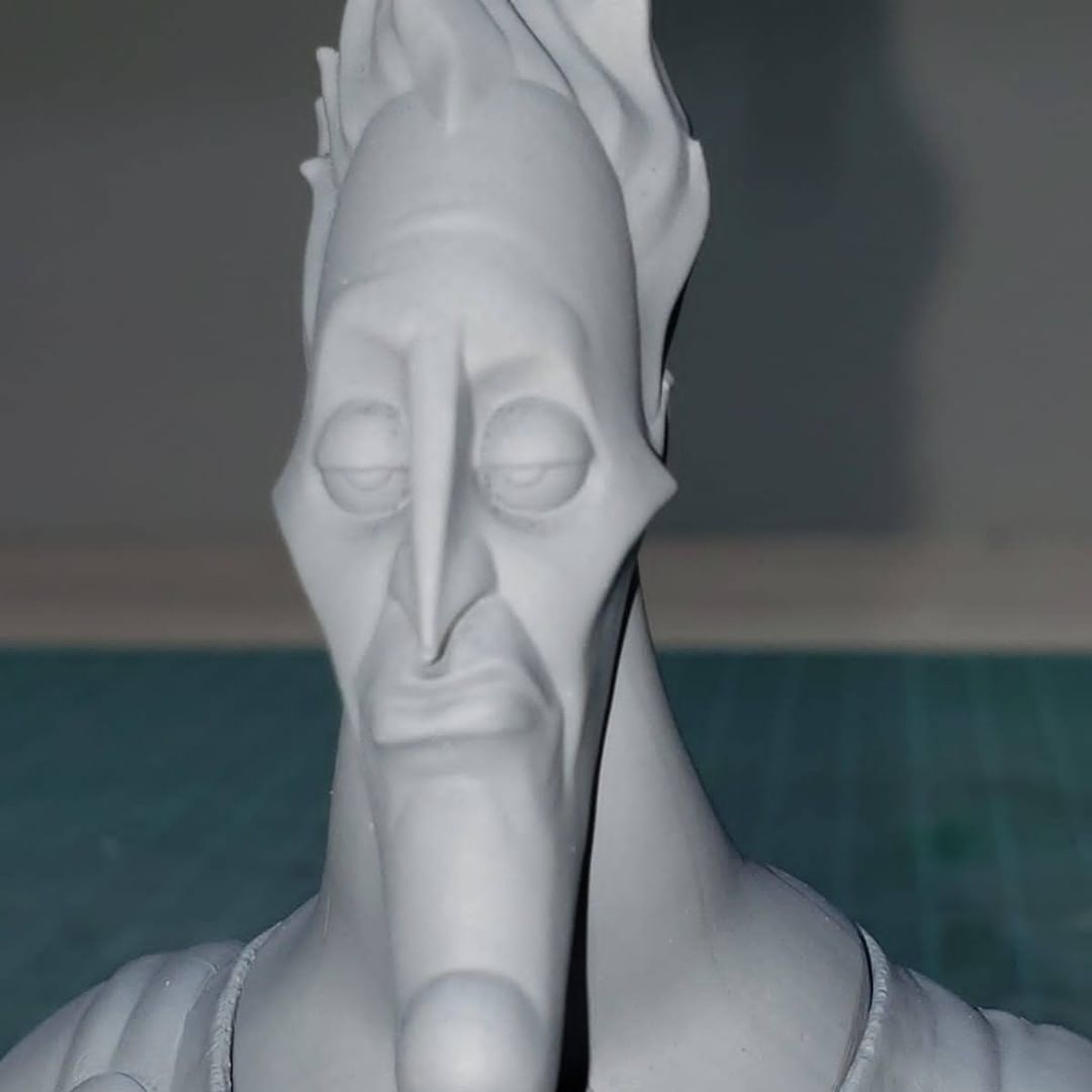 Hades bust STL 3D print model_6