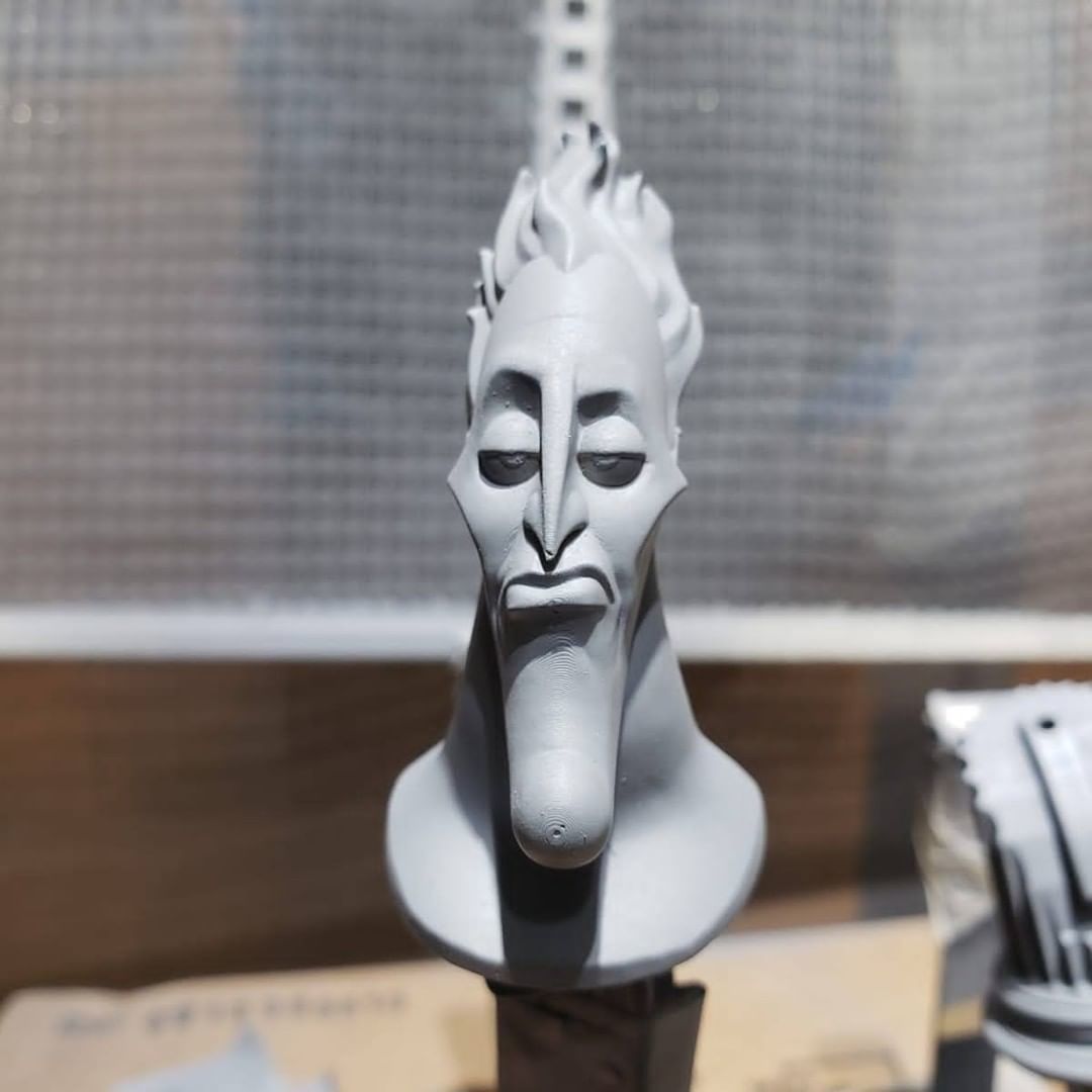 Hades bust STL 3D print model_3