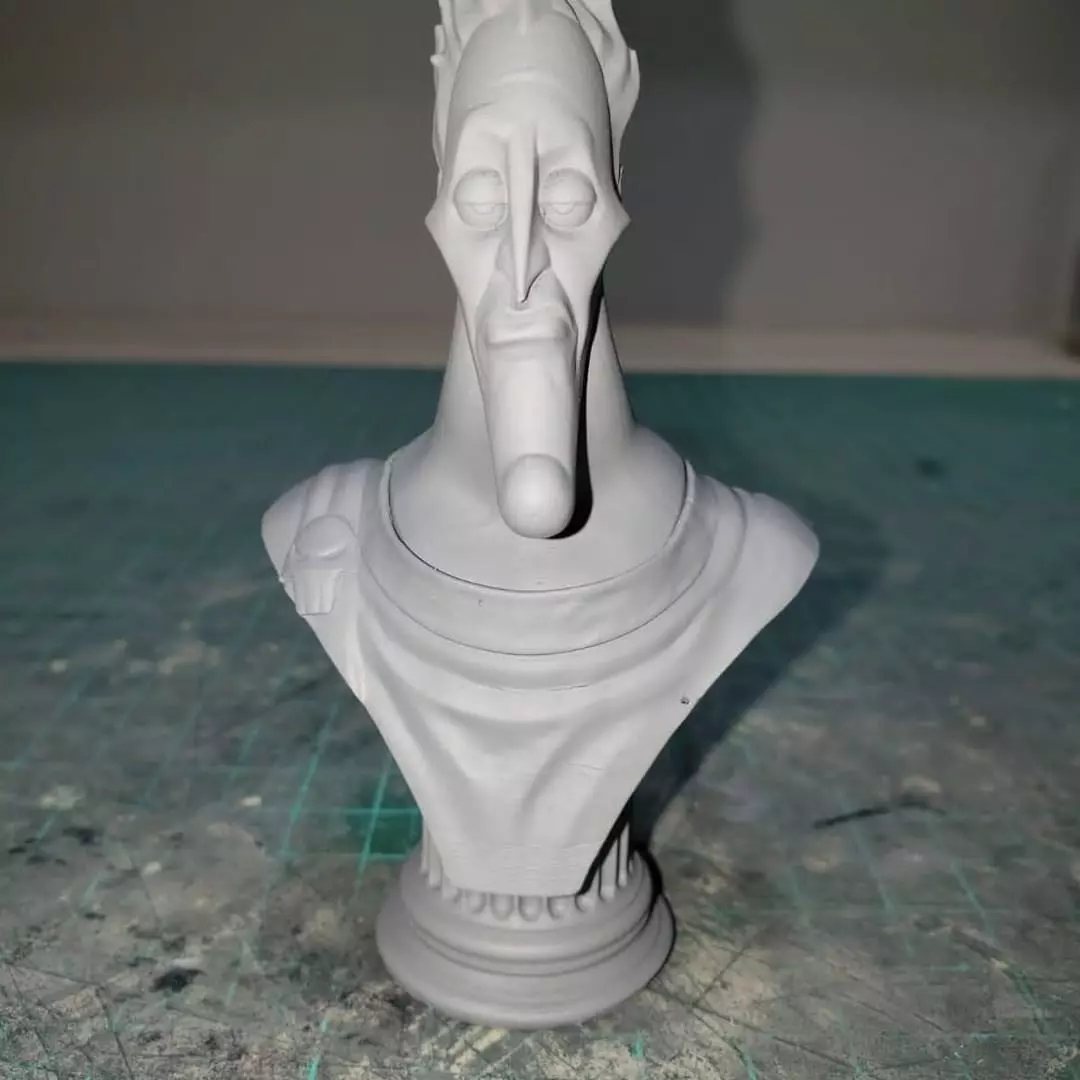 Hades bust STL 3D print model_0
