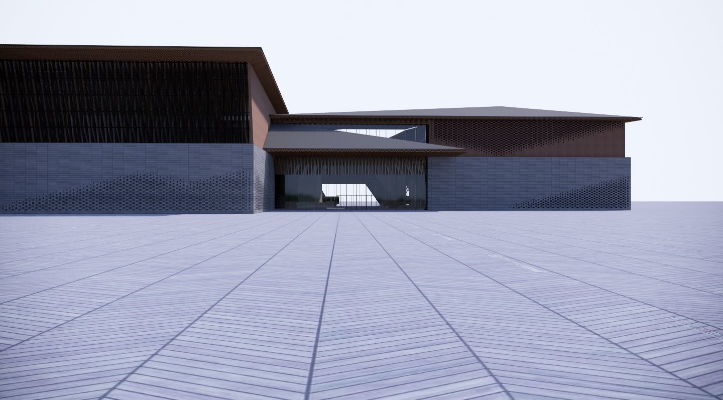 Traditional folk customs exhibition hall 3D model_9
