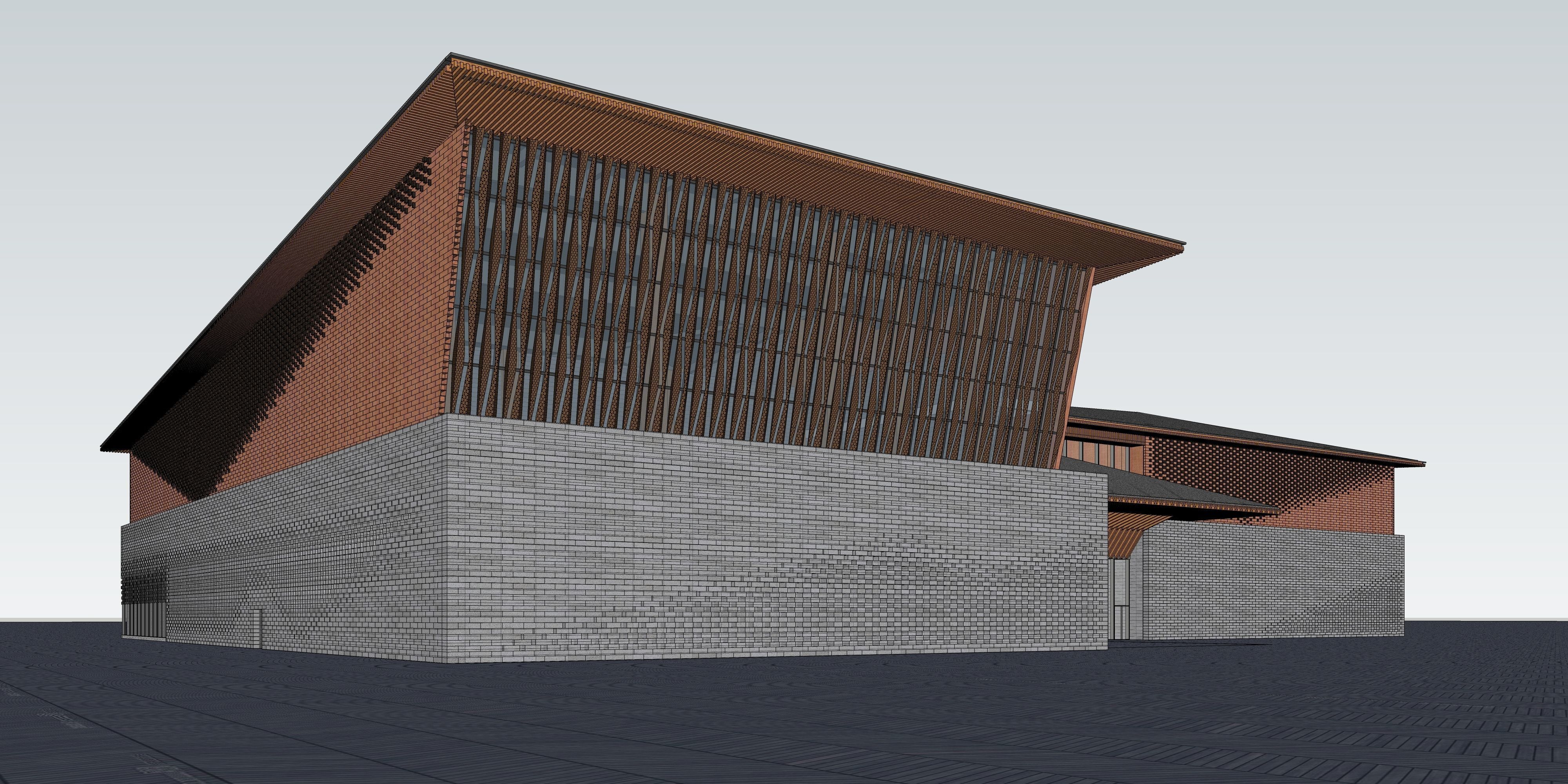 Traditional folk customs exhibition hall 3D model_20