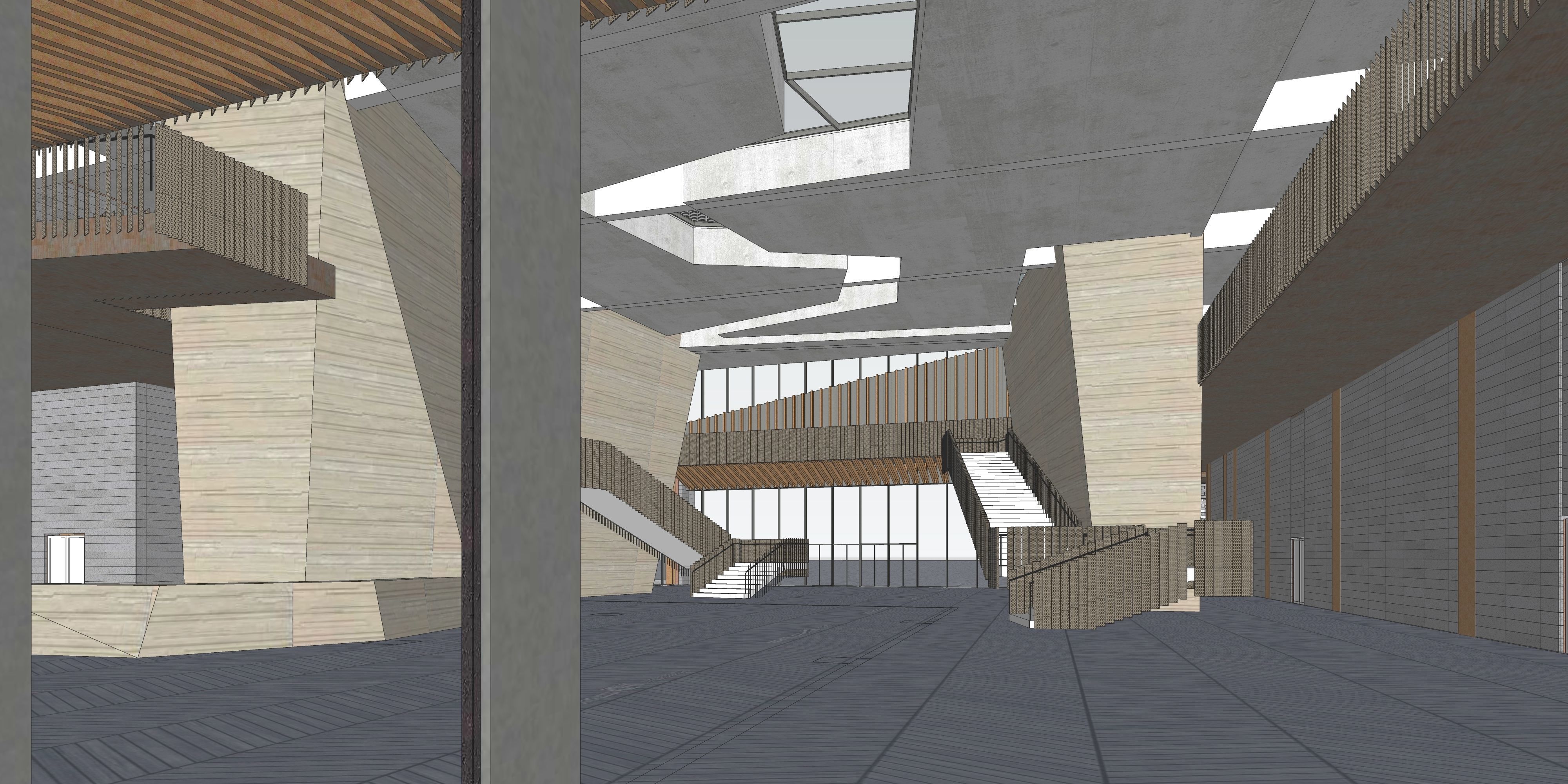 Traditional folk customs exhibition hall 3D model_19