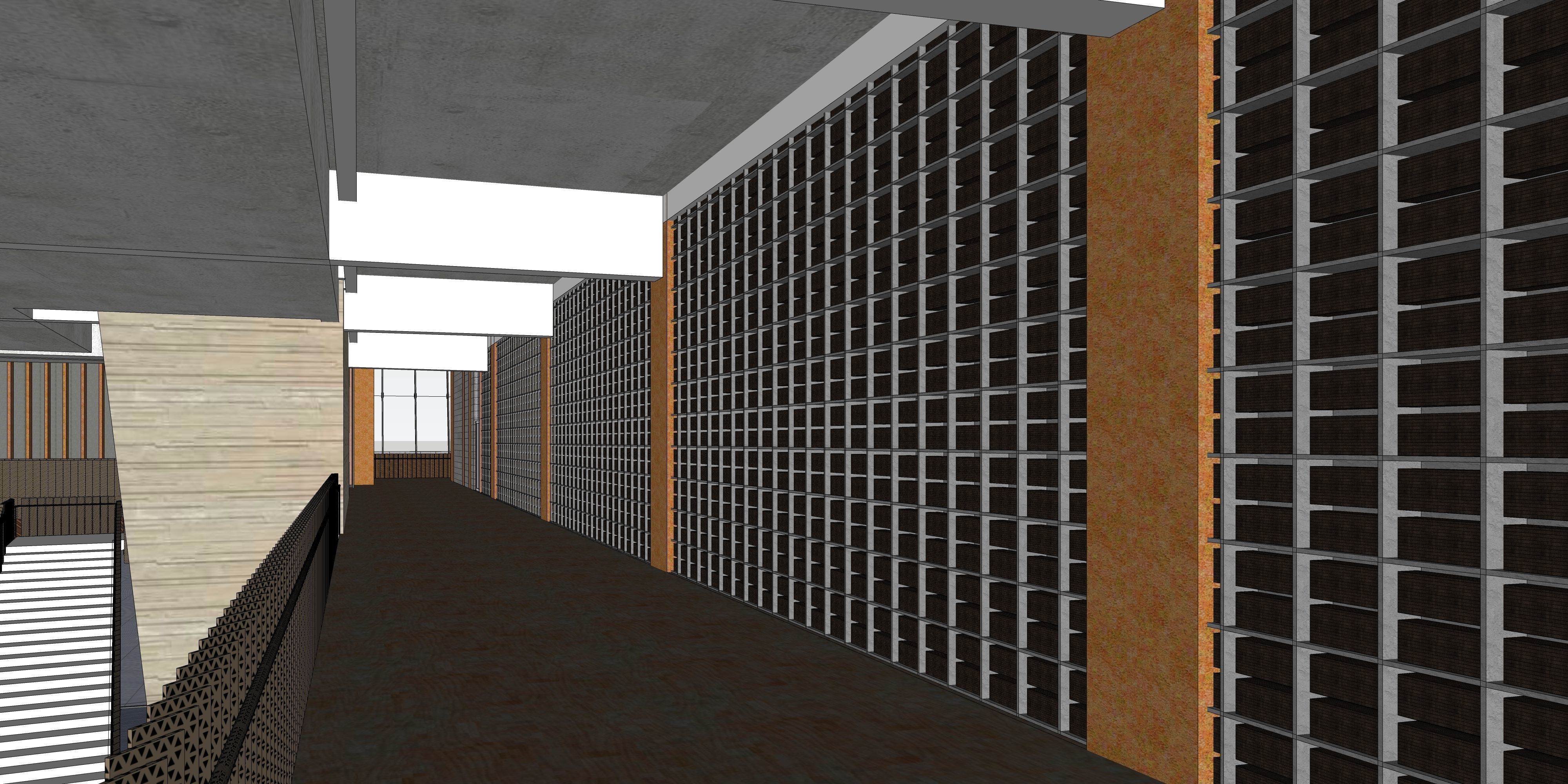 Traditional folk customs exhibition hall 3D model_14