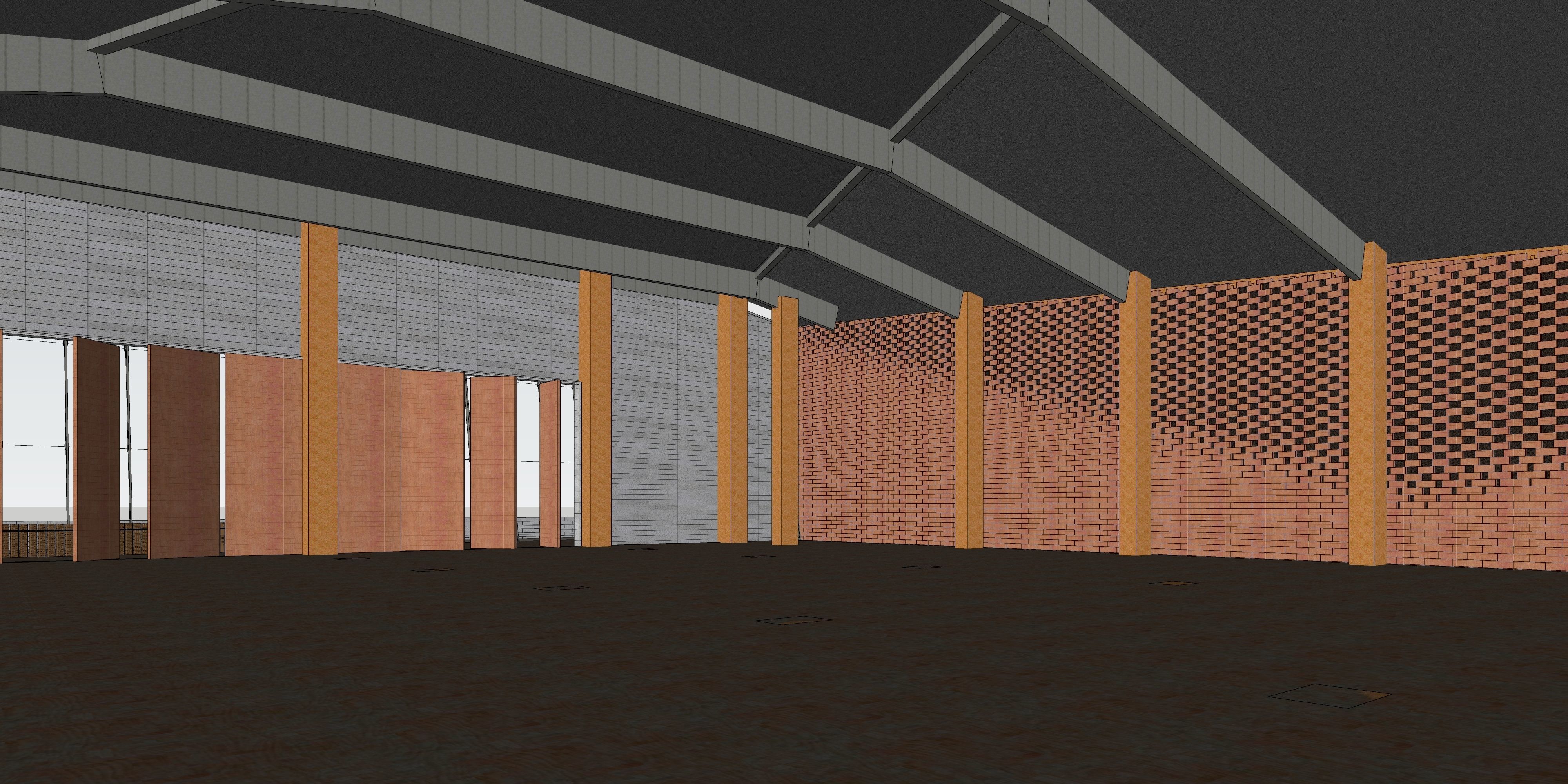 Traditional folk customs exhibition hall 3D model_15
