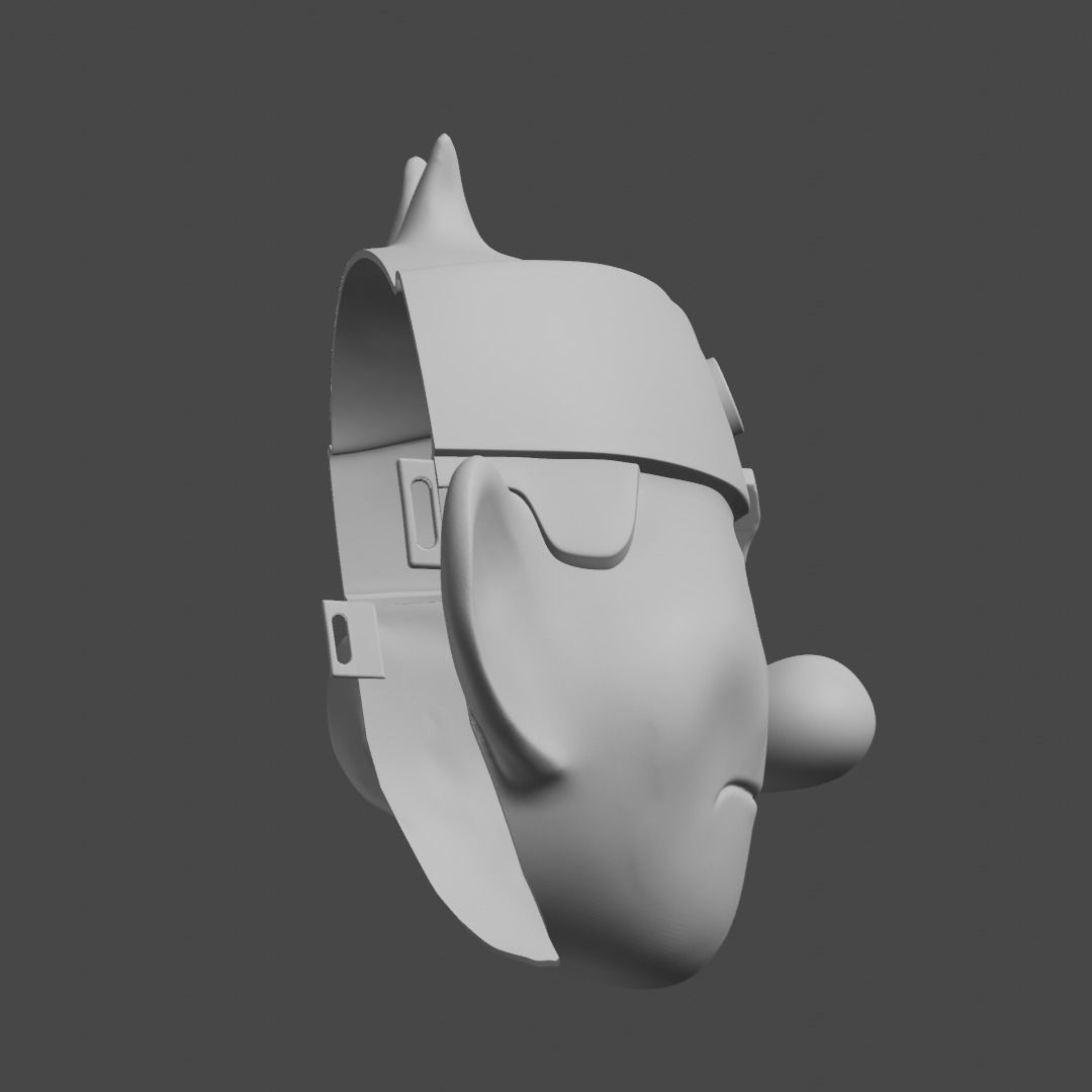  Cartoon hockey player mask 3D print model_2