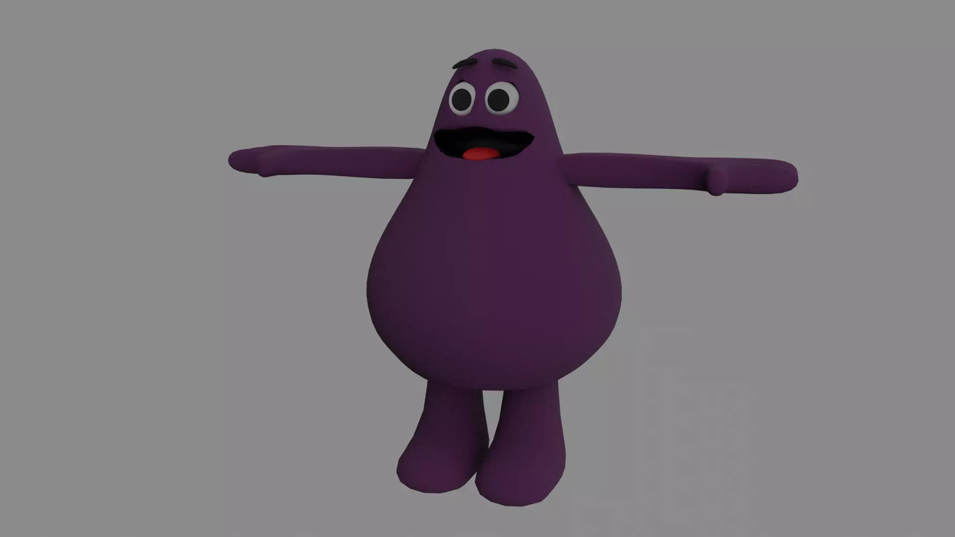 Grimace Rigged Free 3D model