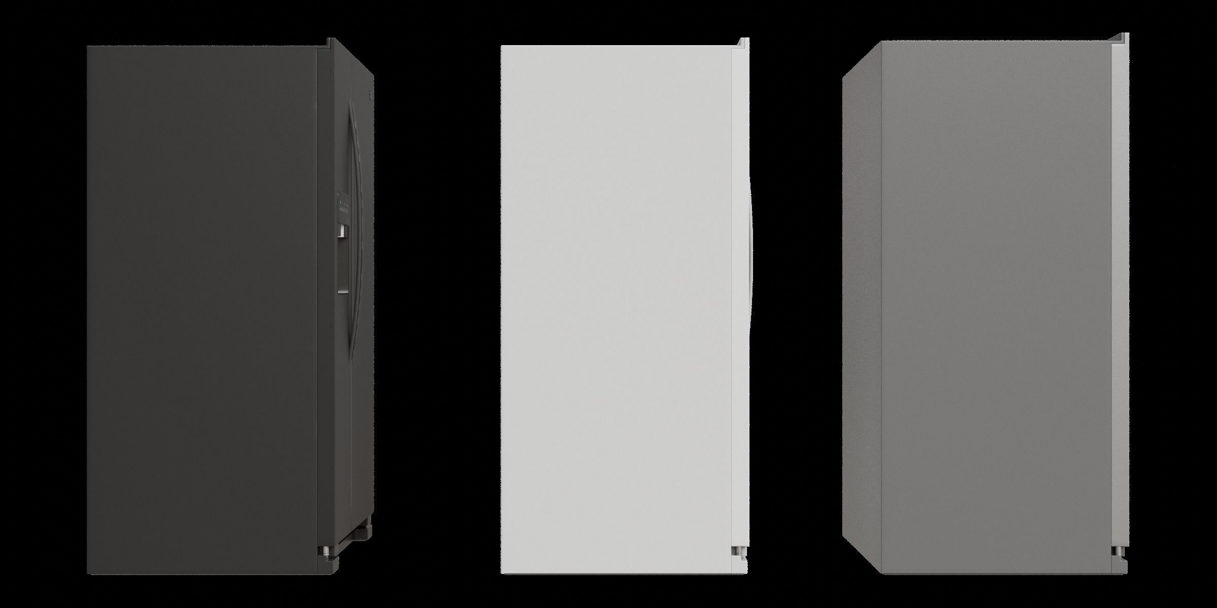 Set Of 21 Cubic Feet Refrigerators 3D model_5