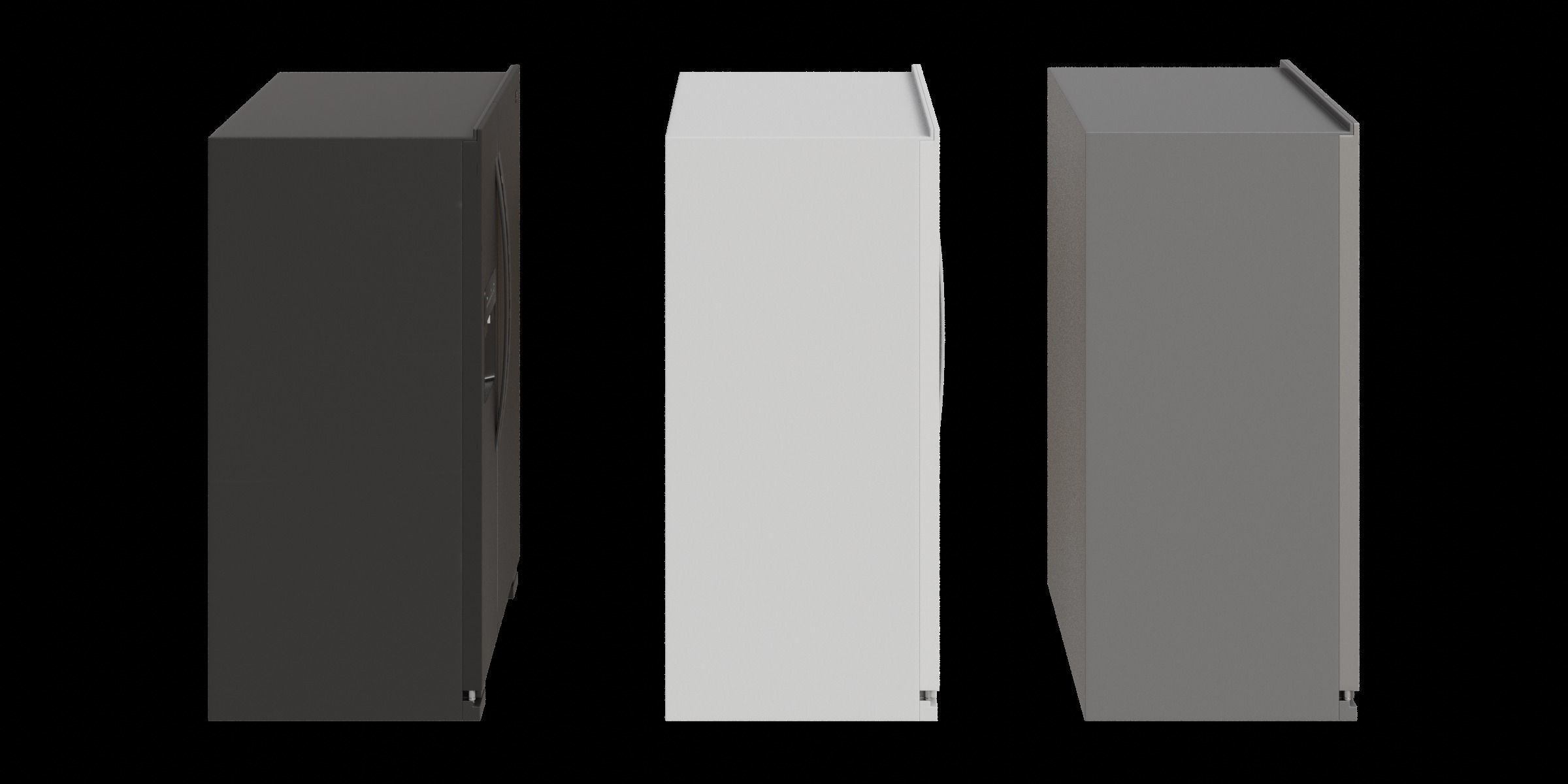 Set Of 21 Cubic Feet Refrigerators 3D model_10