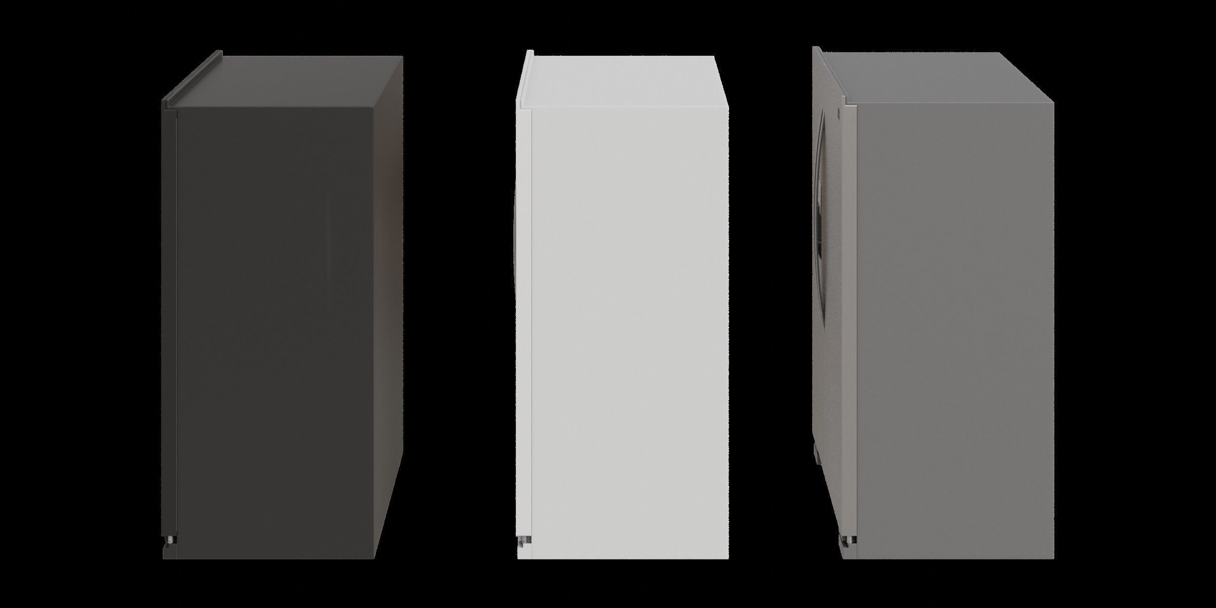 Set Of 21 Cubic Feet Refrigerators 3D model_11