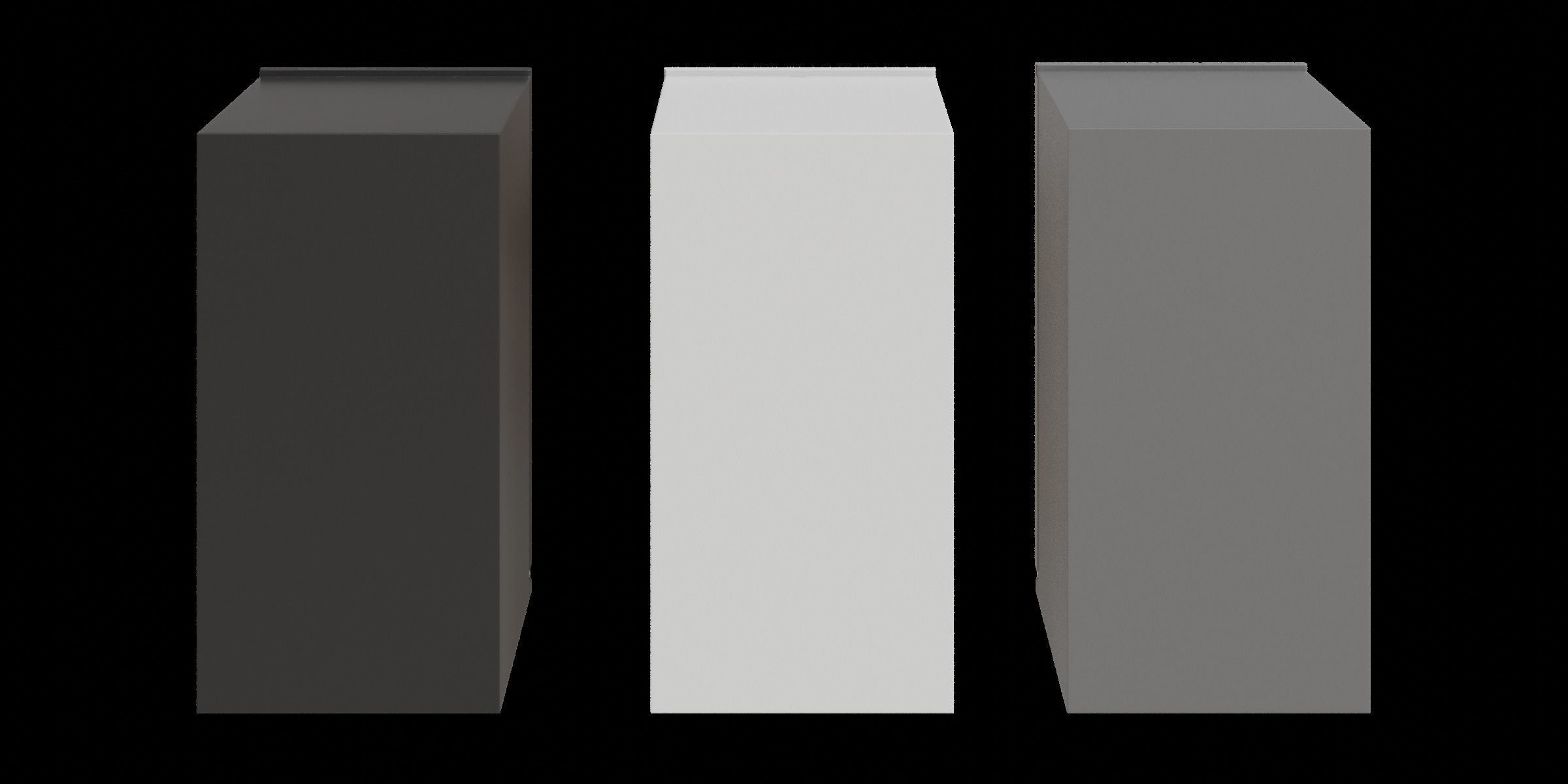 Set Of 21 Cubic Feet Refrigerators 3D model_9