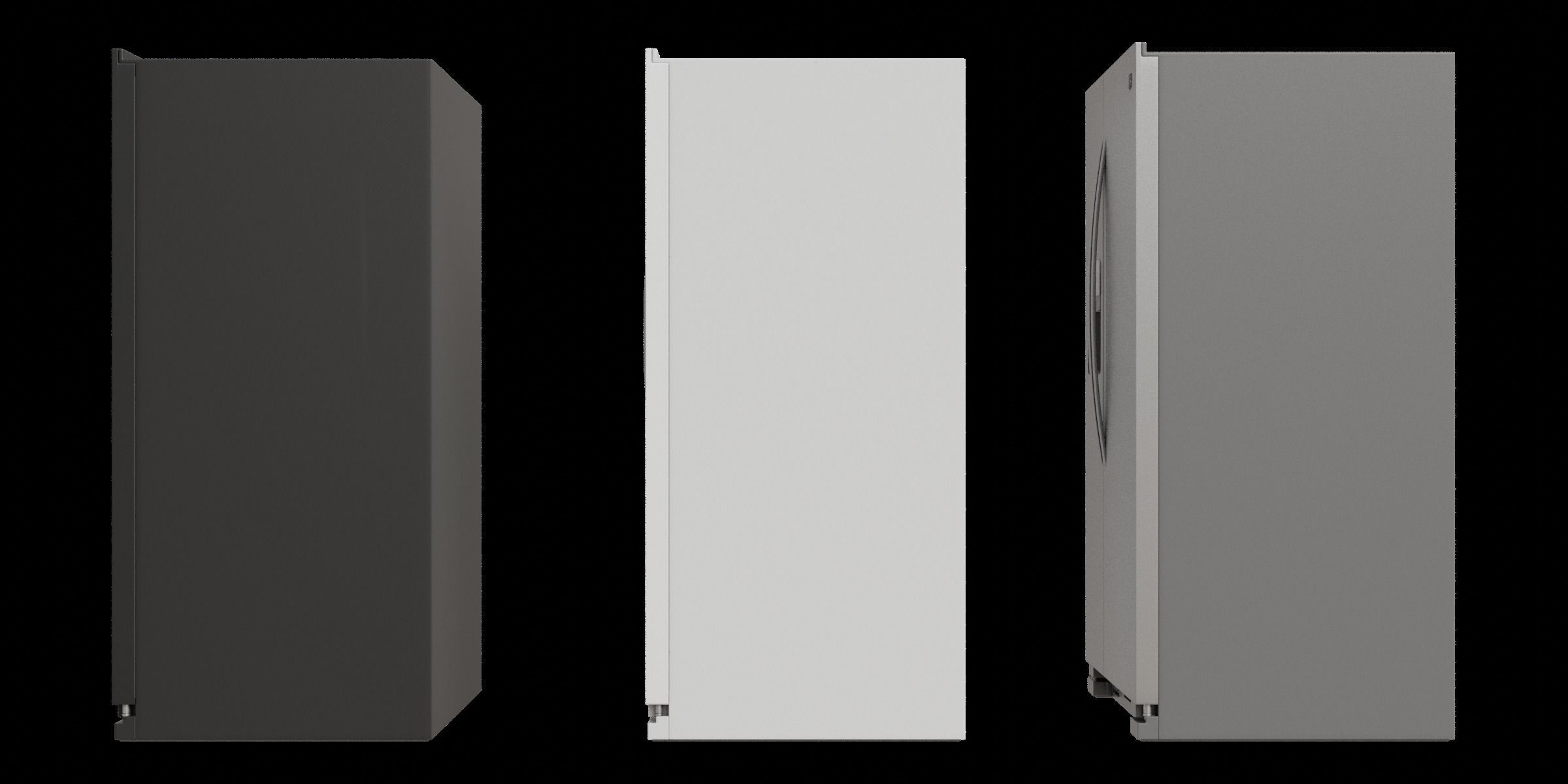 Set Of 21 Cubic Feet Refrigerators 3D model_7