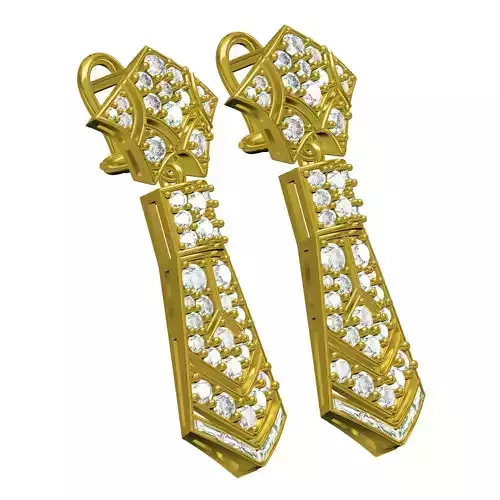 Antique Art Deco Diamond Earring