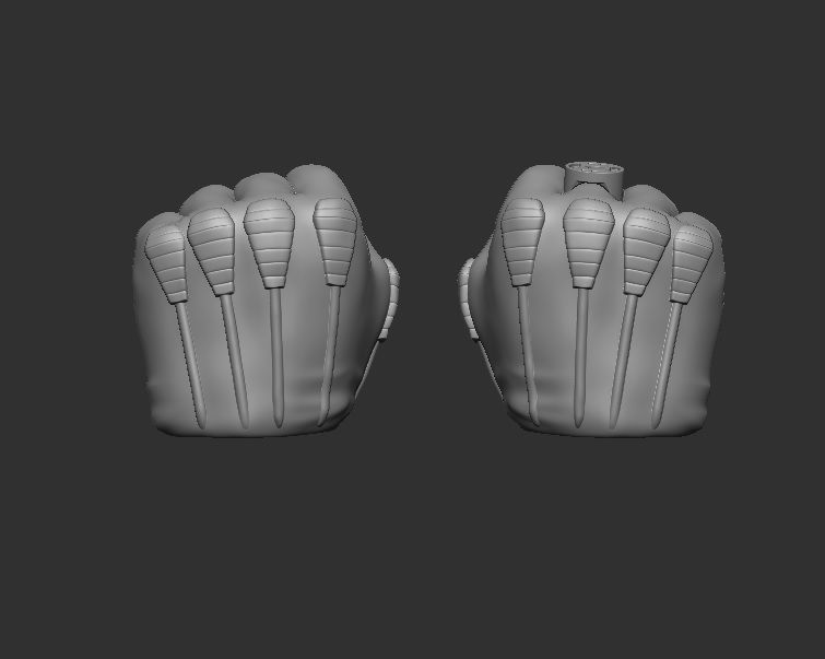 Green Lantern Hands - Hands for Action Figures 3D print model_1