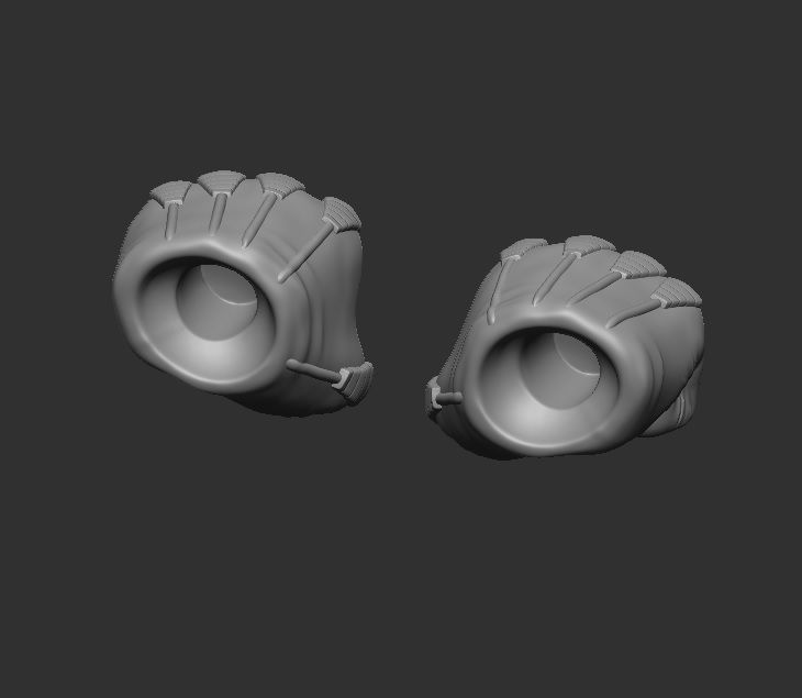 Green Lantern Hands - Hands for Action Figures 3D print model_2