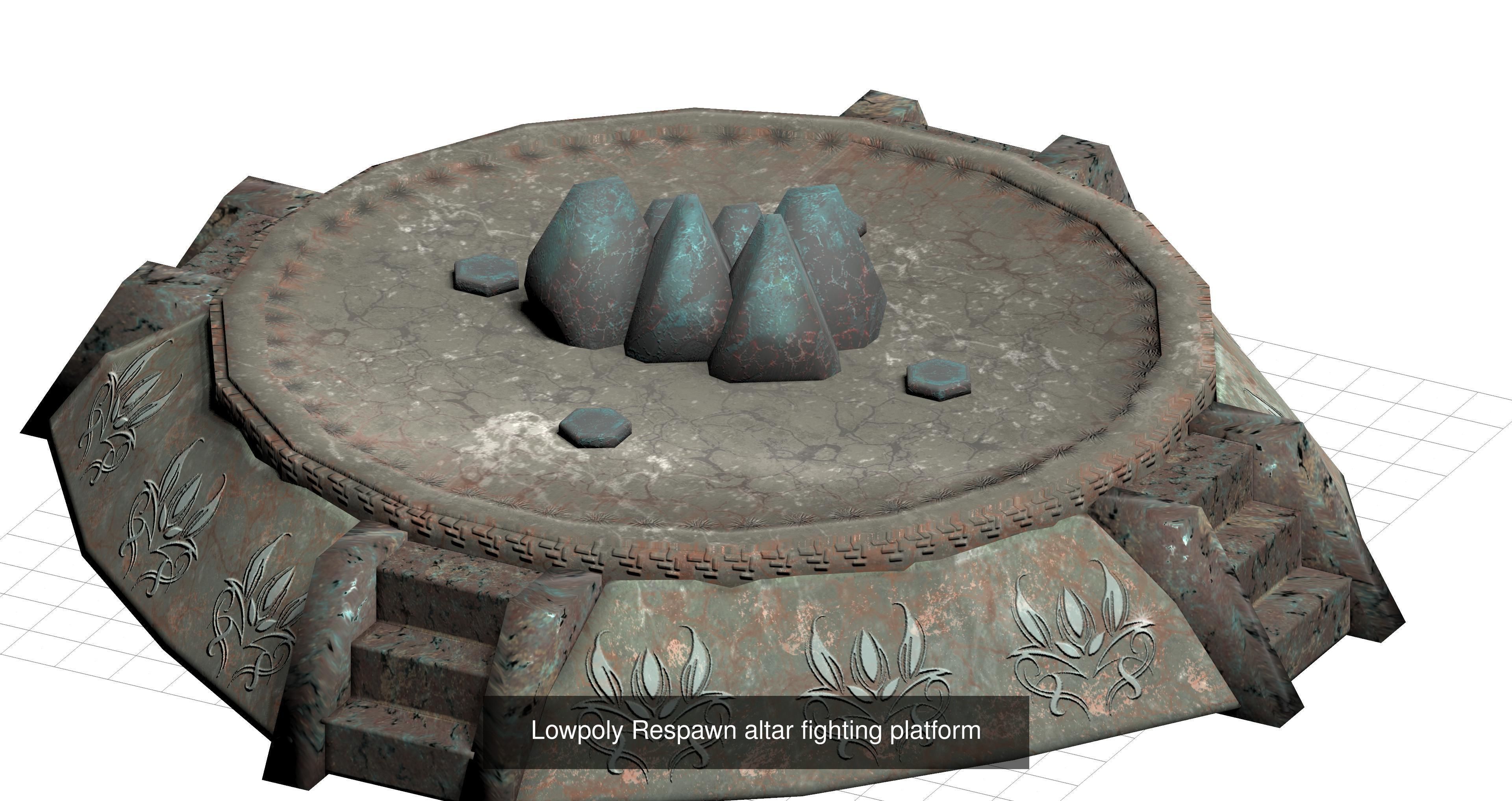 20 sci-fi and industrial platform stair pack 3D Model Collection_3