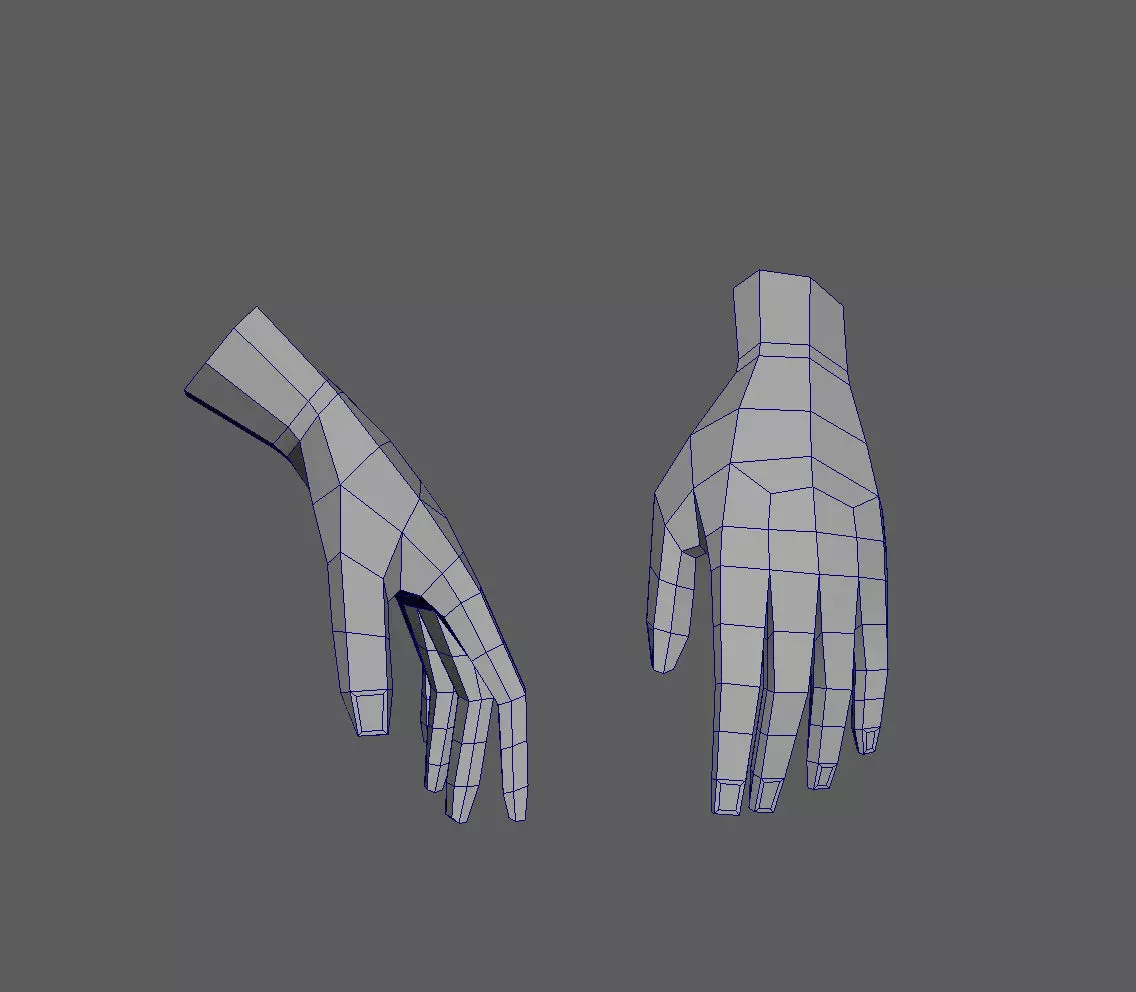 Hand Human Free 3D model_0