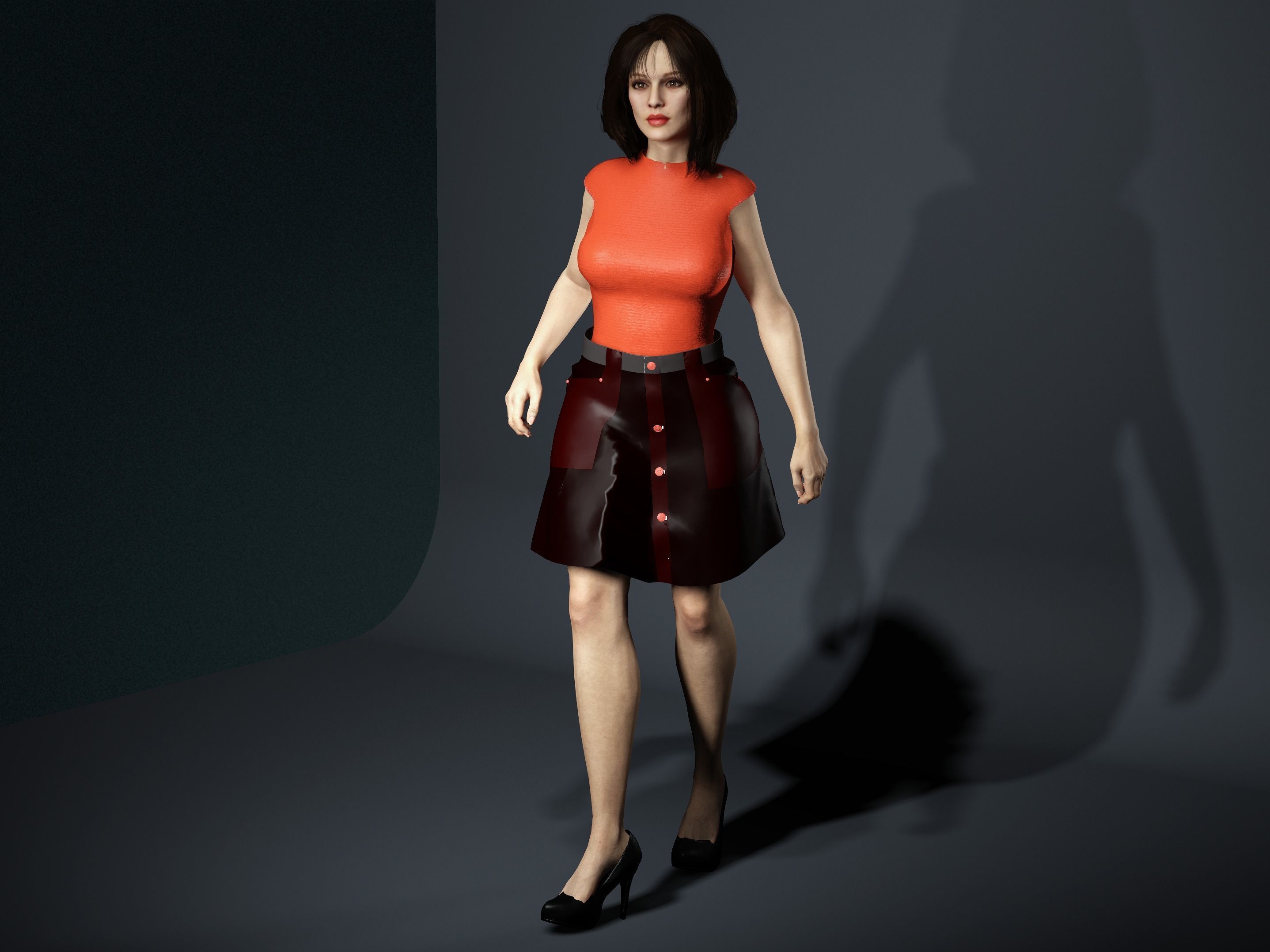 Desi-Female character and outfit Free 3D model_6