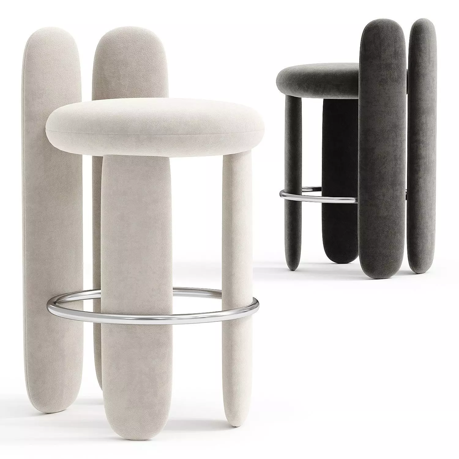 Glazy Bar Stool 3D model_0