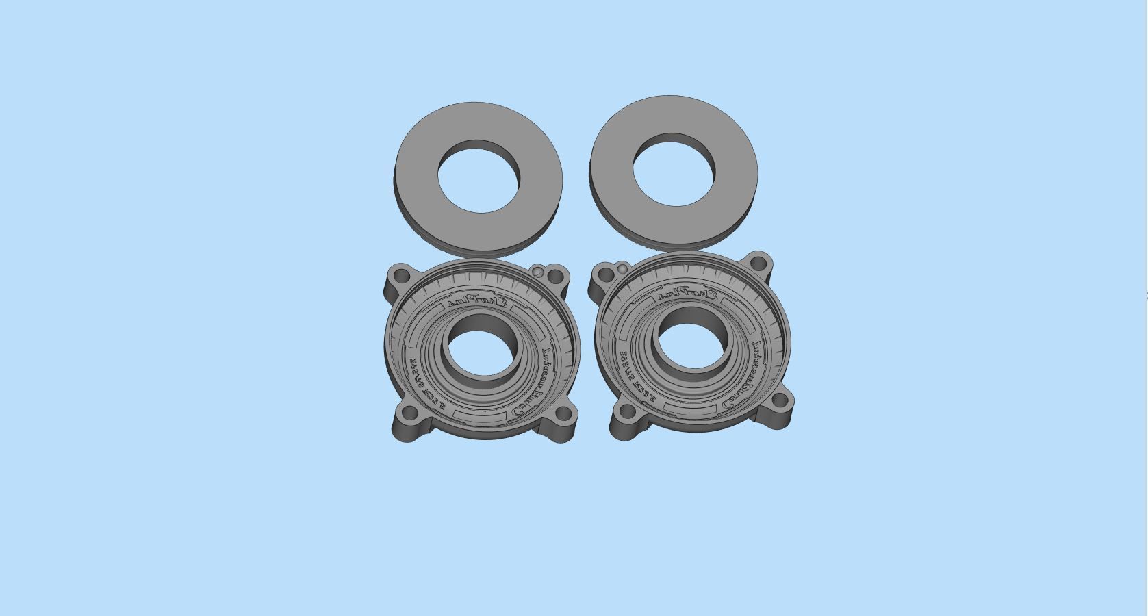 DIY RC Car Trucks Tires Rims and Mold rims 3D print model_5