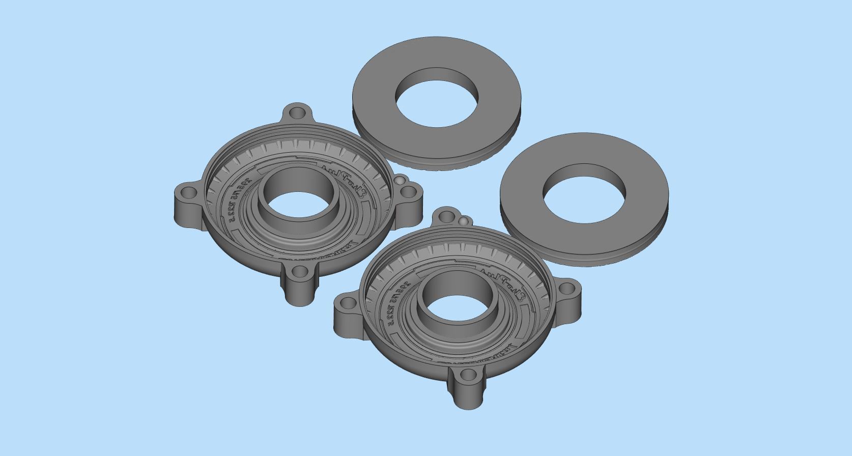 DIY RC Car Trucks Tires Rims and Mold rims 3D print model_9