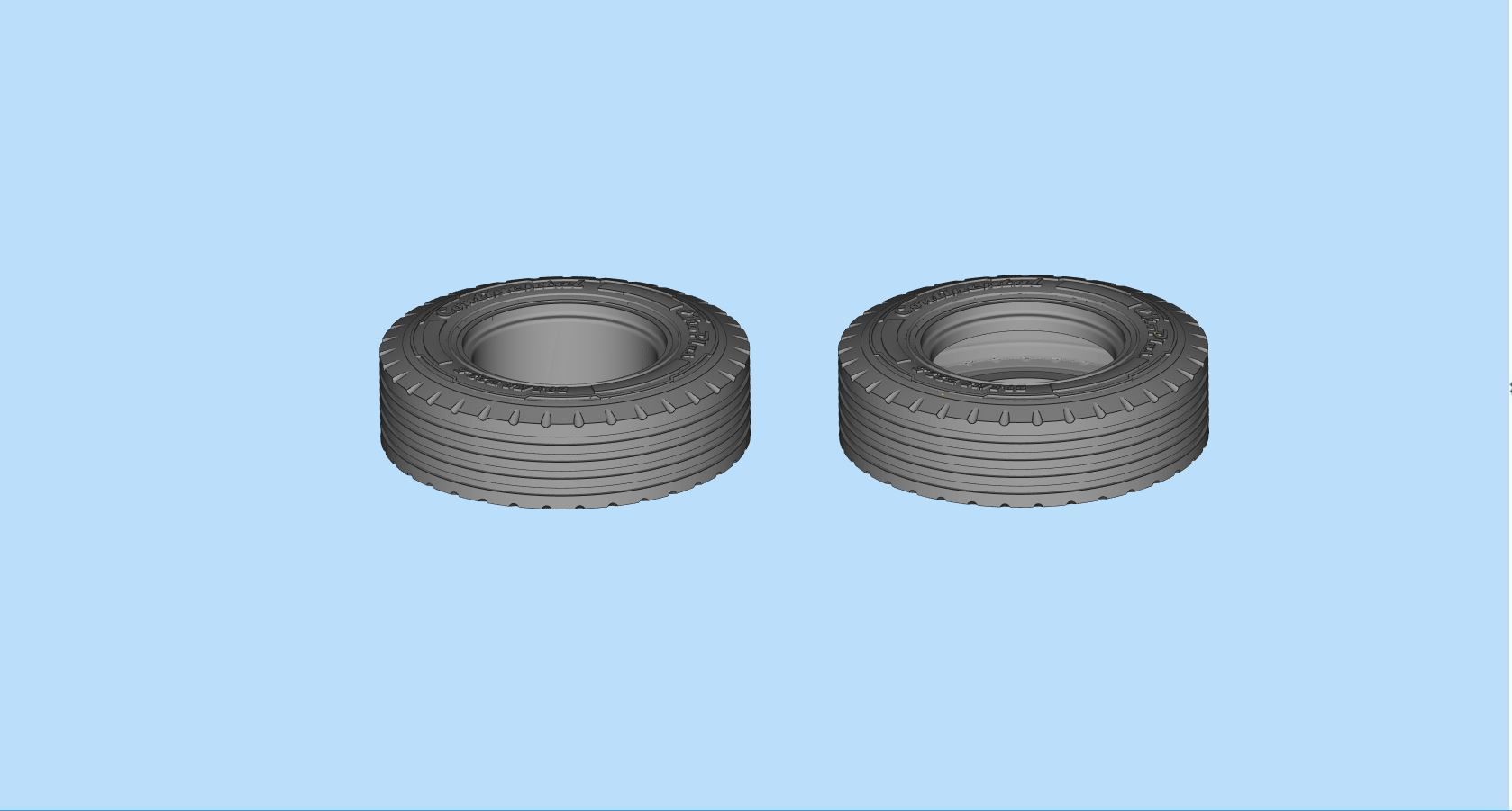 DIY RC Car Trucks Tires Rims and Mold rims 3D print model_6