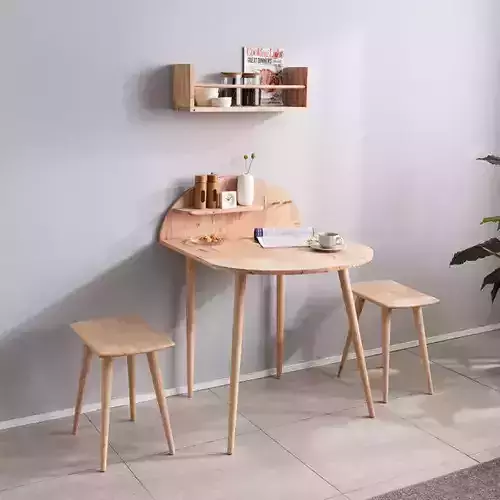 Lena Solid Wood Dining Table Set for 2