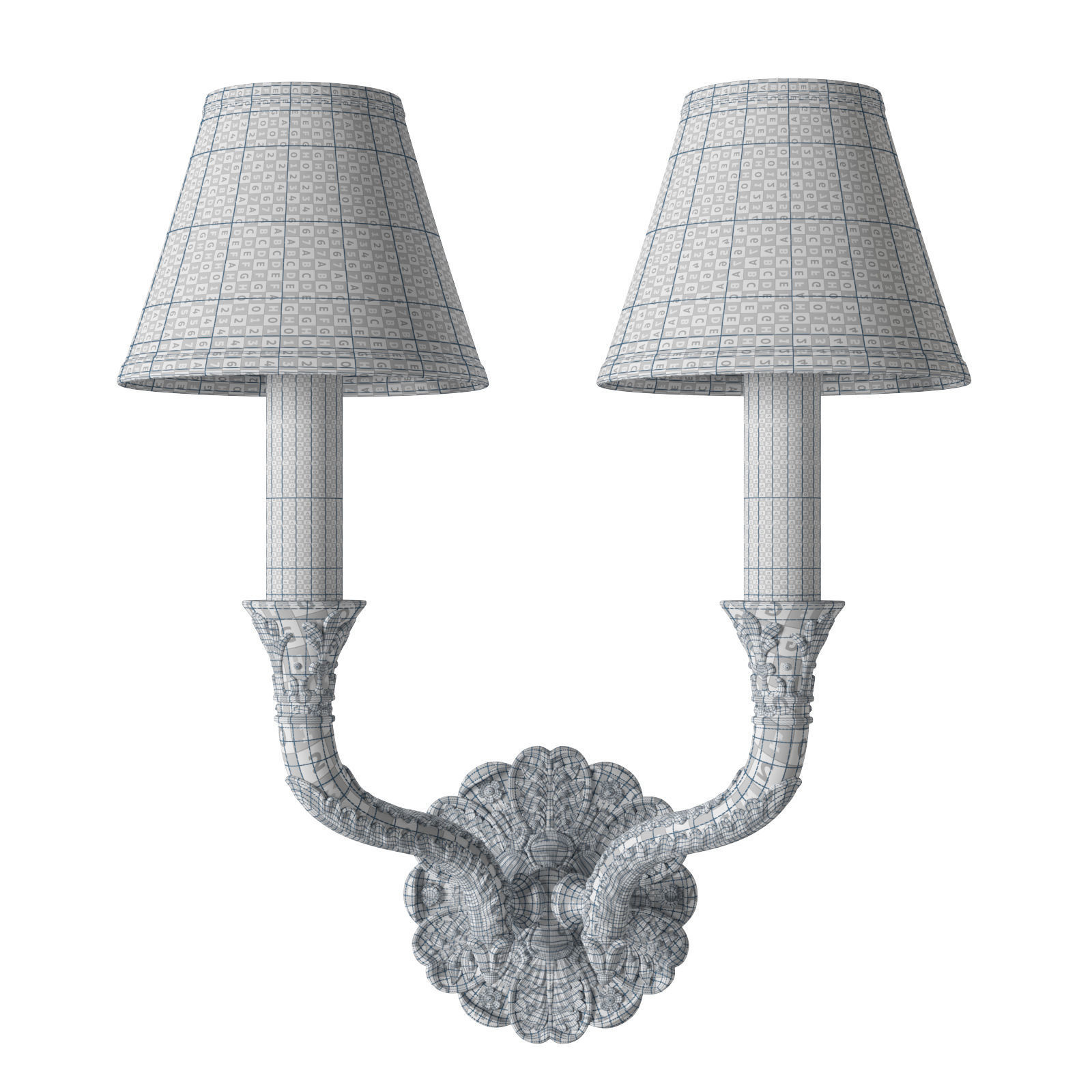 Vaughan Hidcote Double Arm 3D model_4