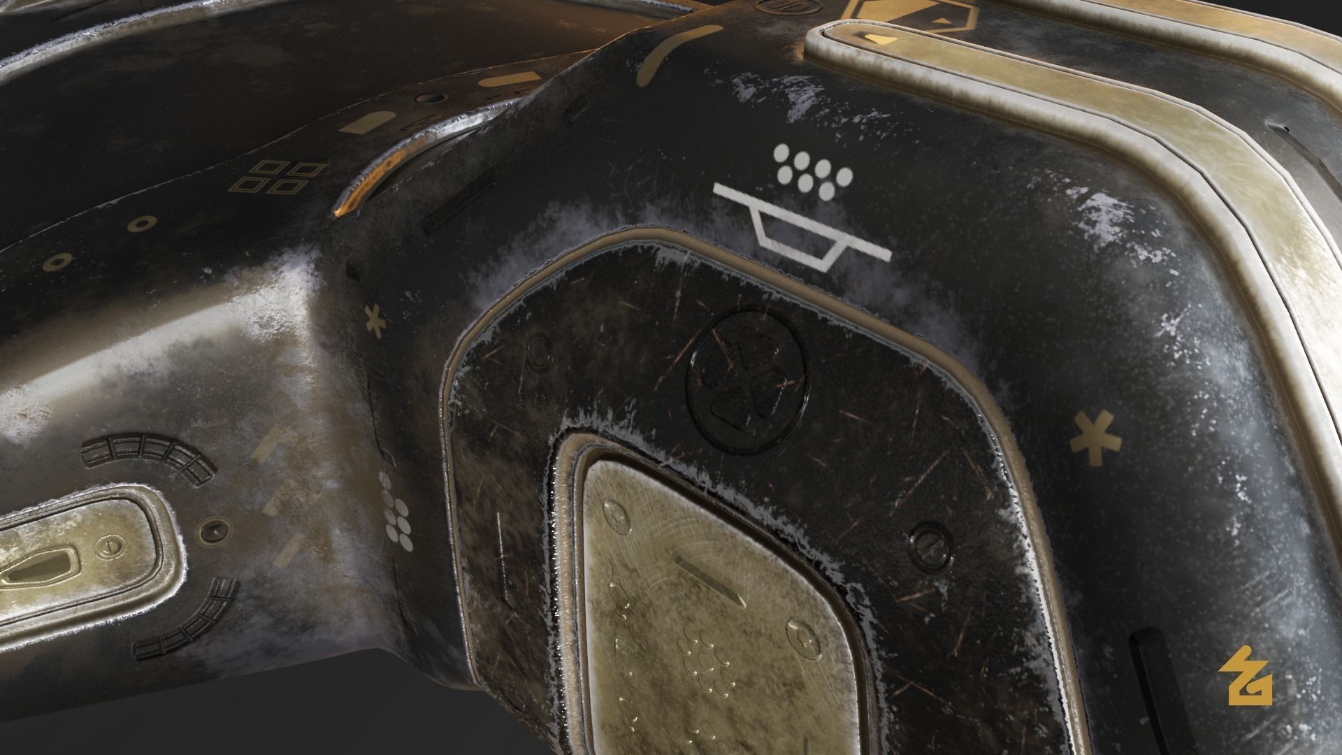 Sci-Fi spaceship  3D model_5