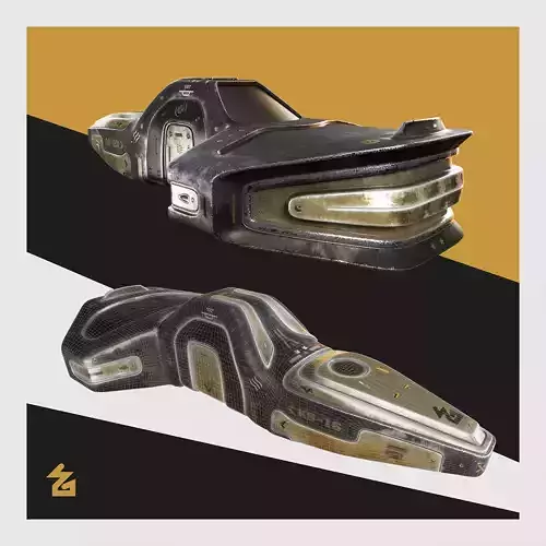 Sci-Fi spaceship  3D model