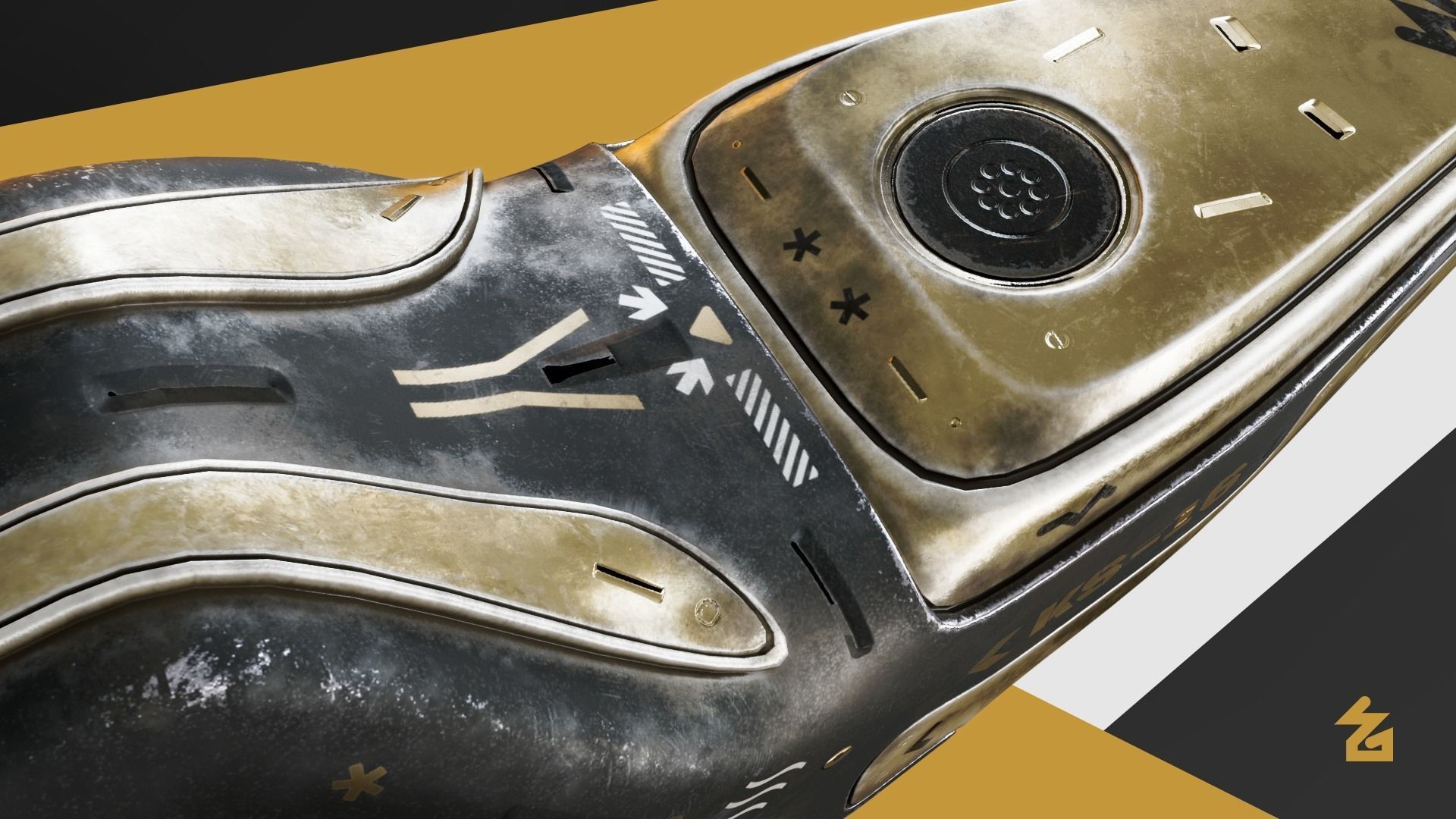 Sci-Fi spaceship  3D model_4